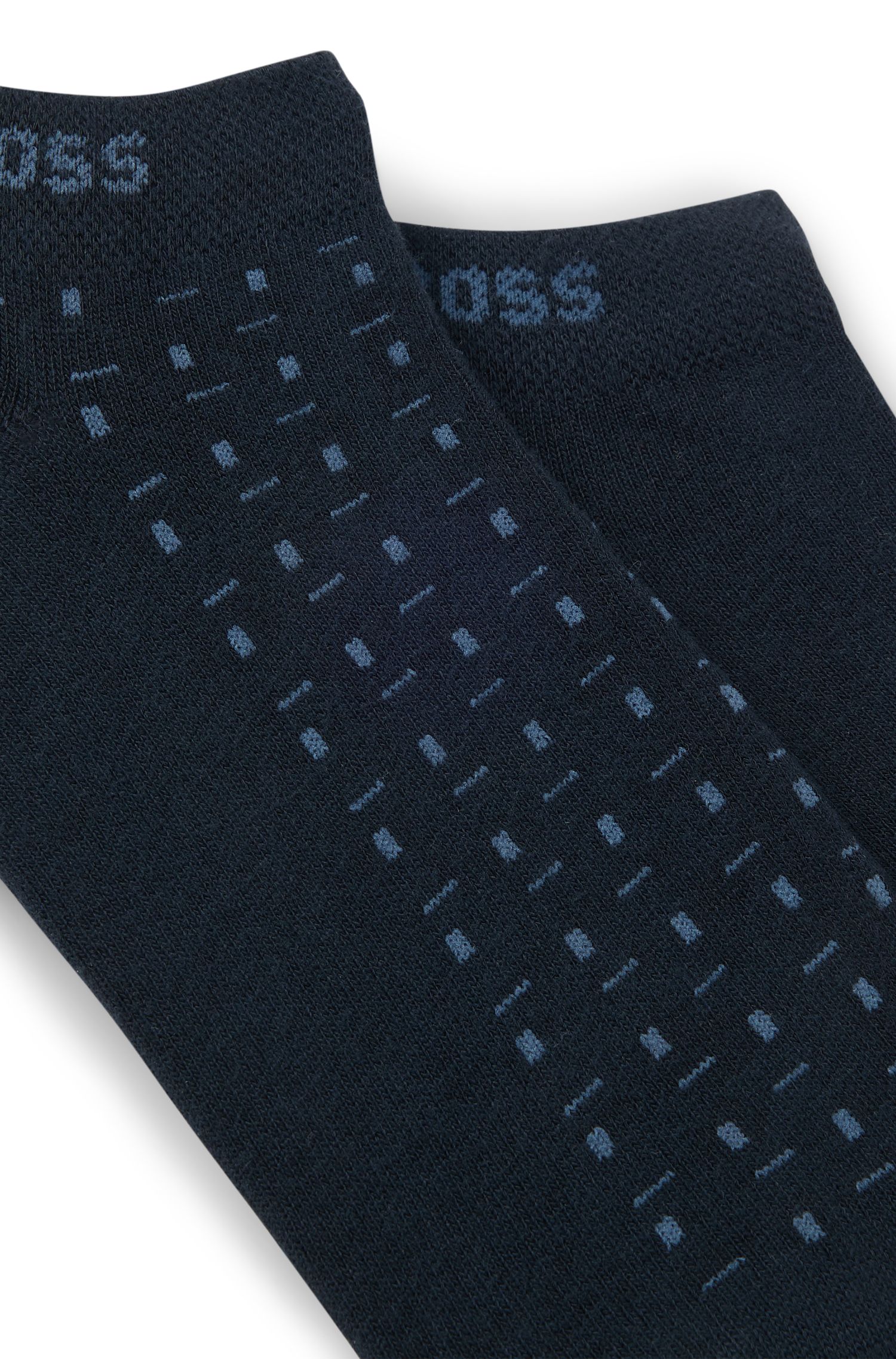 【BOSS博斯】竹纤维混纺短袜两双装