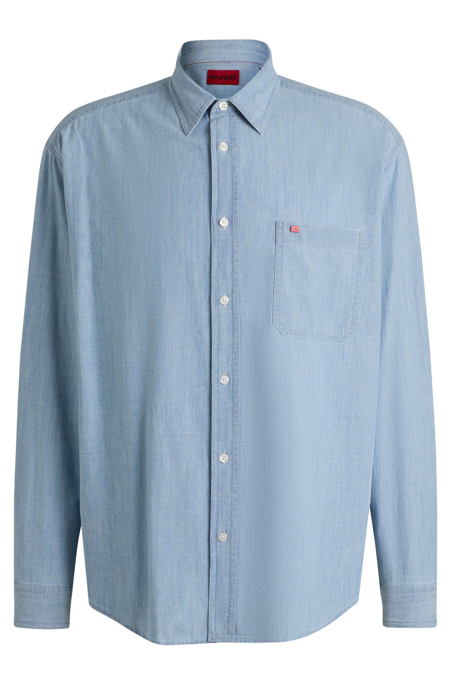 【HUGO雨果】棉质青年布宽松版型外套衬衫
