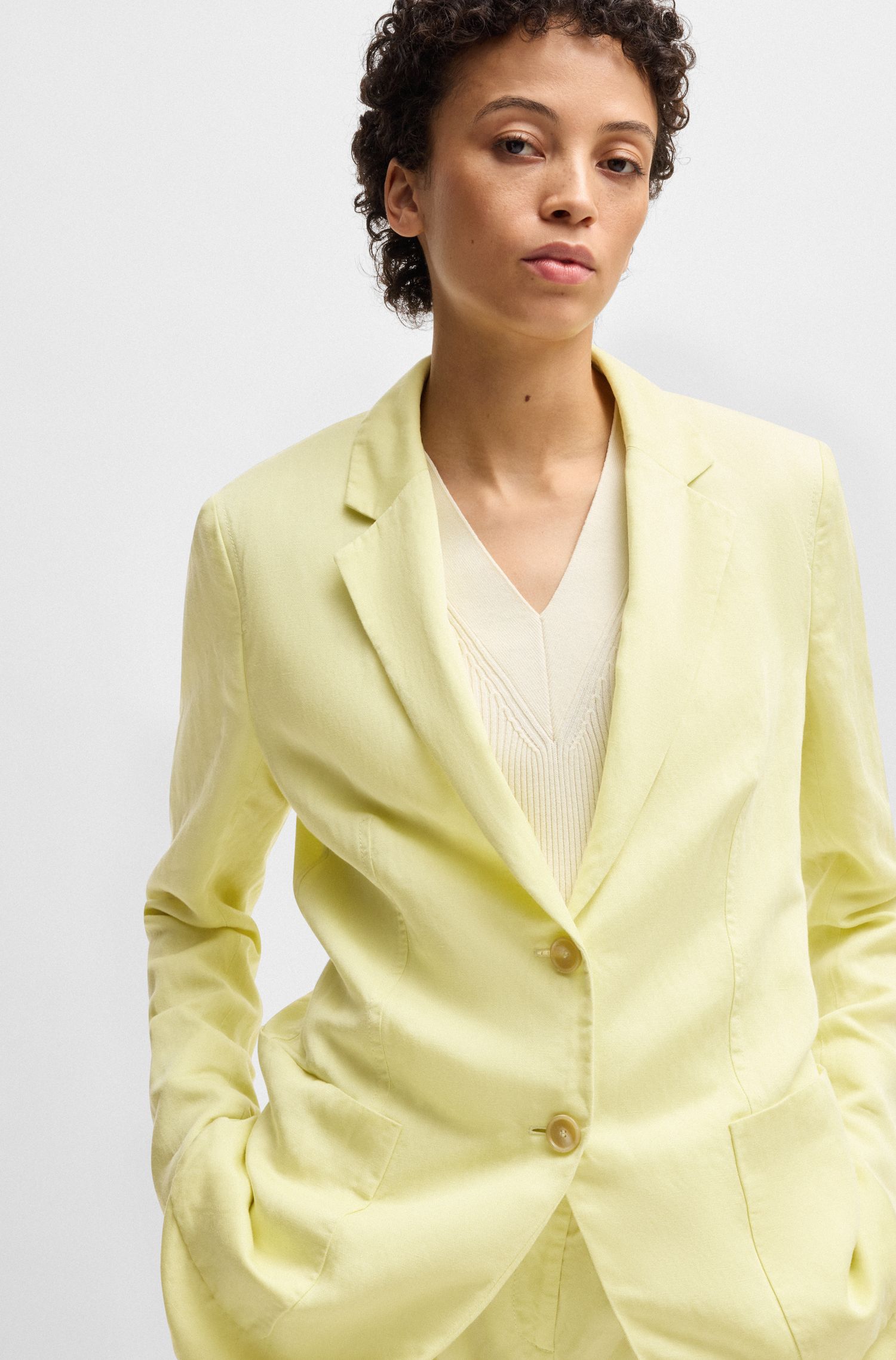 【BOSS博斯】双纽扣门襟宽松轻薄运动夹克衫