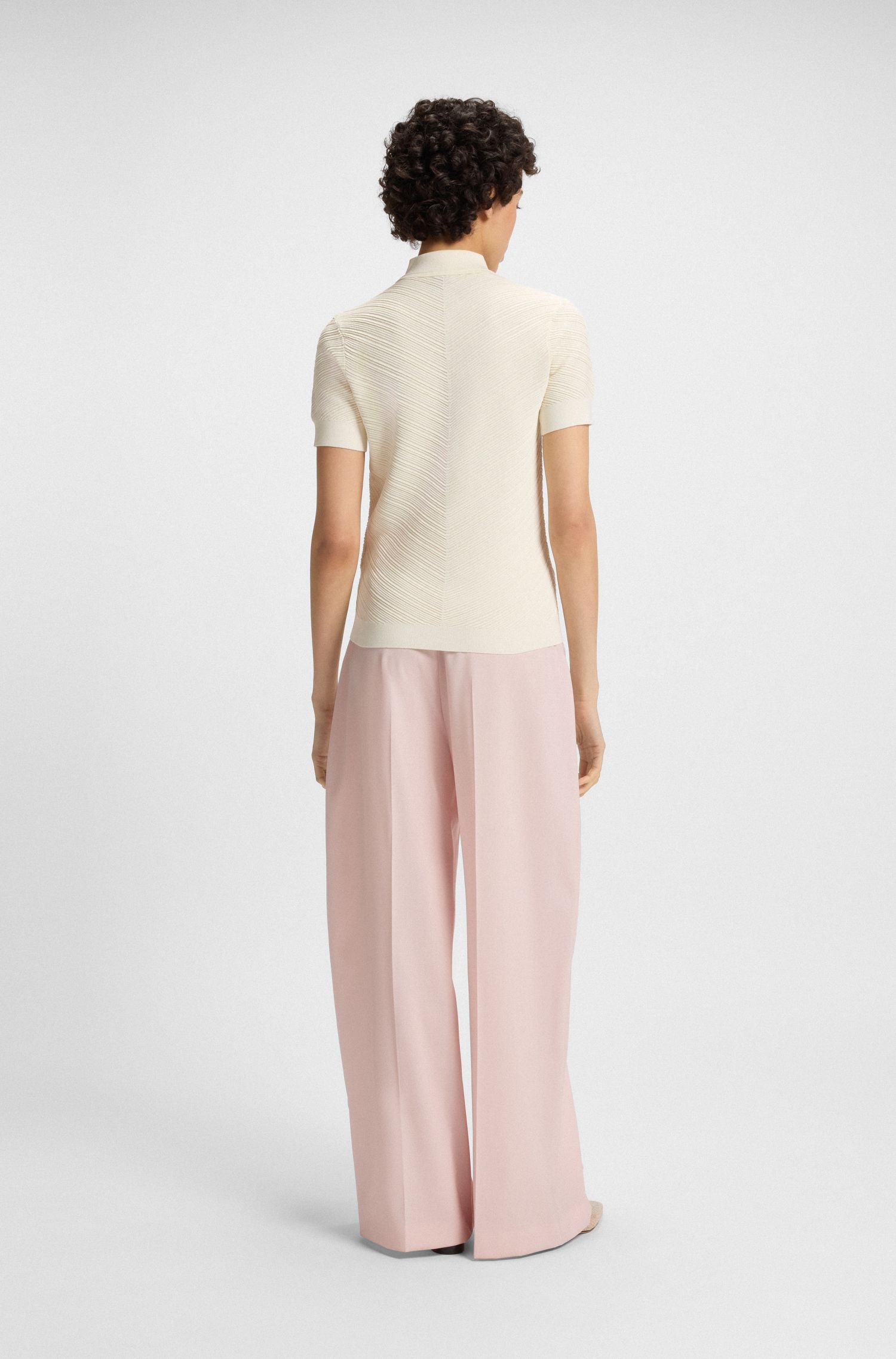 【BOSS博斯】Polo 领挺阔毛衣