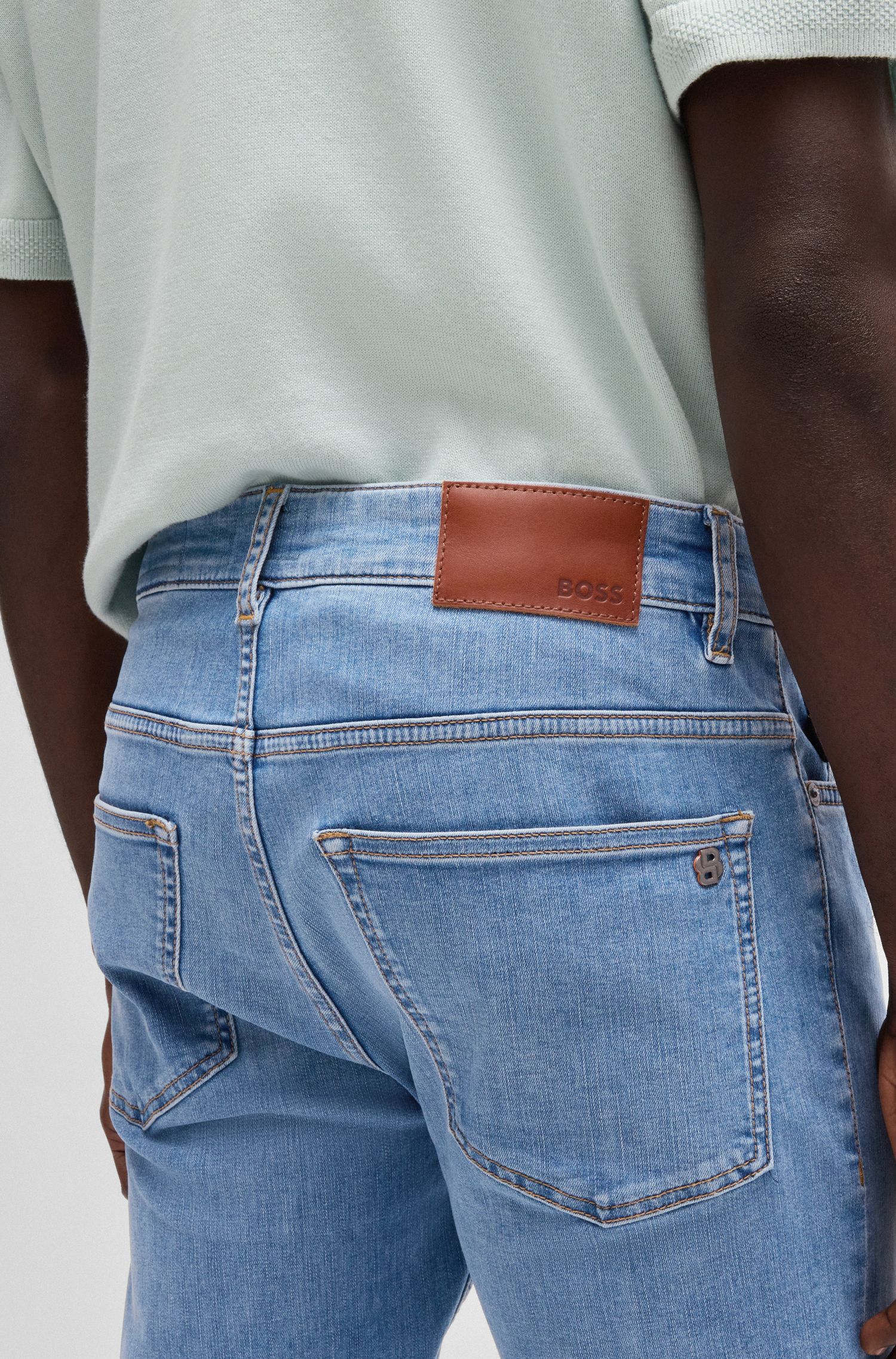 【BOSS博斯】修身柔软牛仔裤