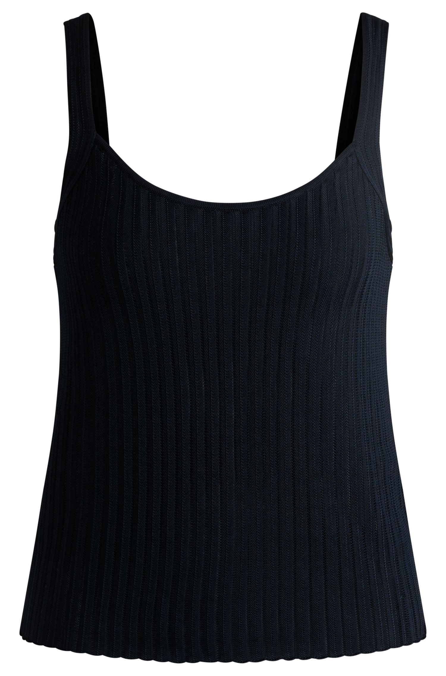 【BOSS博斯】条纹结构针织上衣