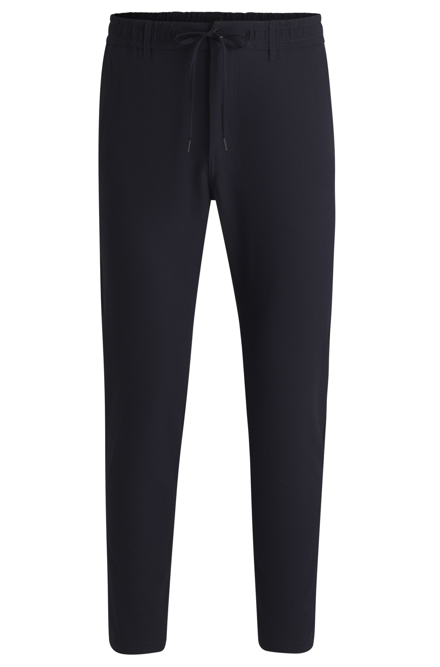 【BOSS博斯】弹力泡泡布面料锥形长裤