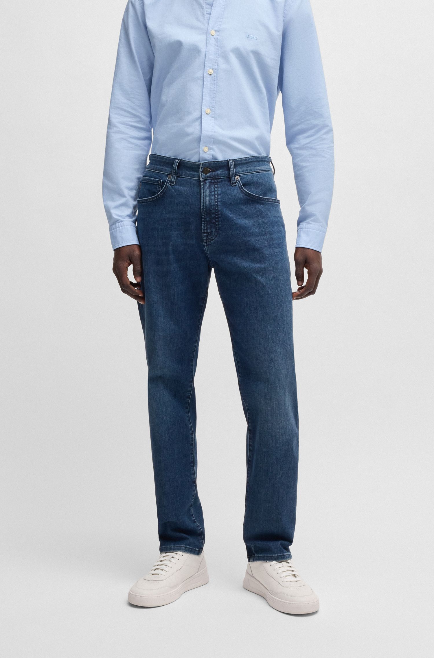 【BOSS博斯】柔软丹宁常规版型牛仔裤