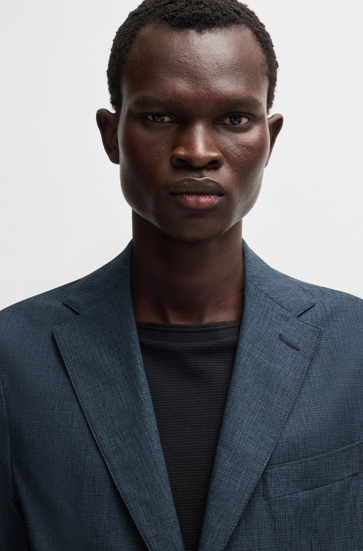 【BOSS博斯】面料可折叠修身西装夹克