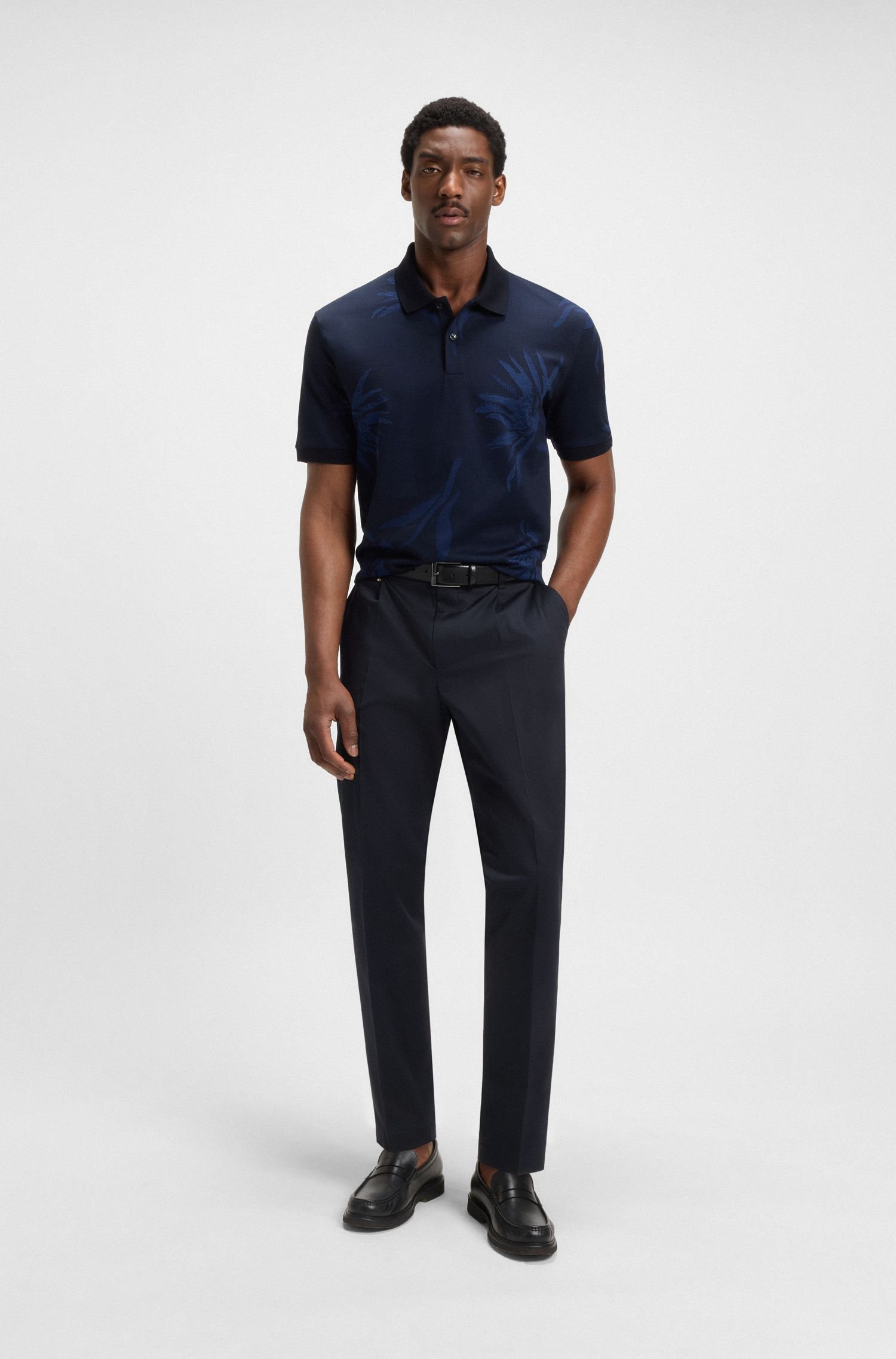 【BOSS博斯】弹力棉正装裤