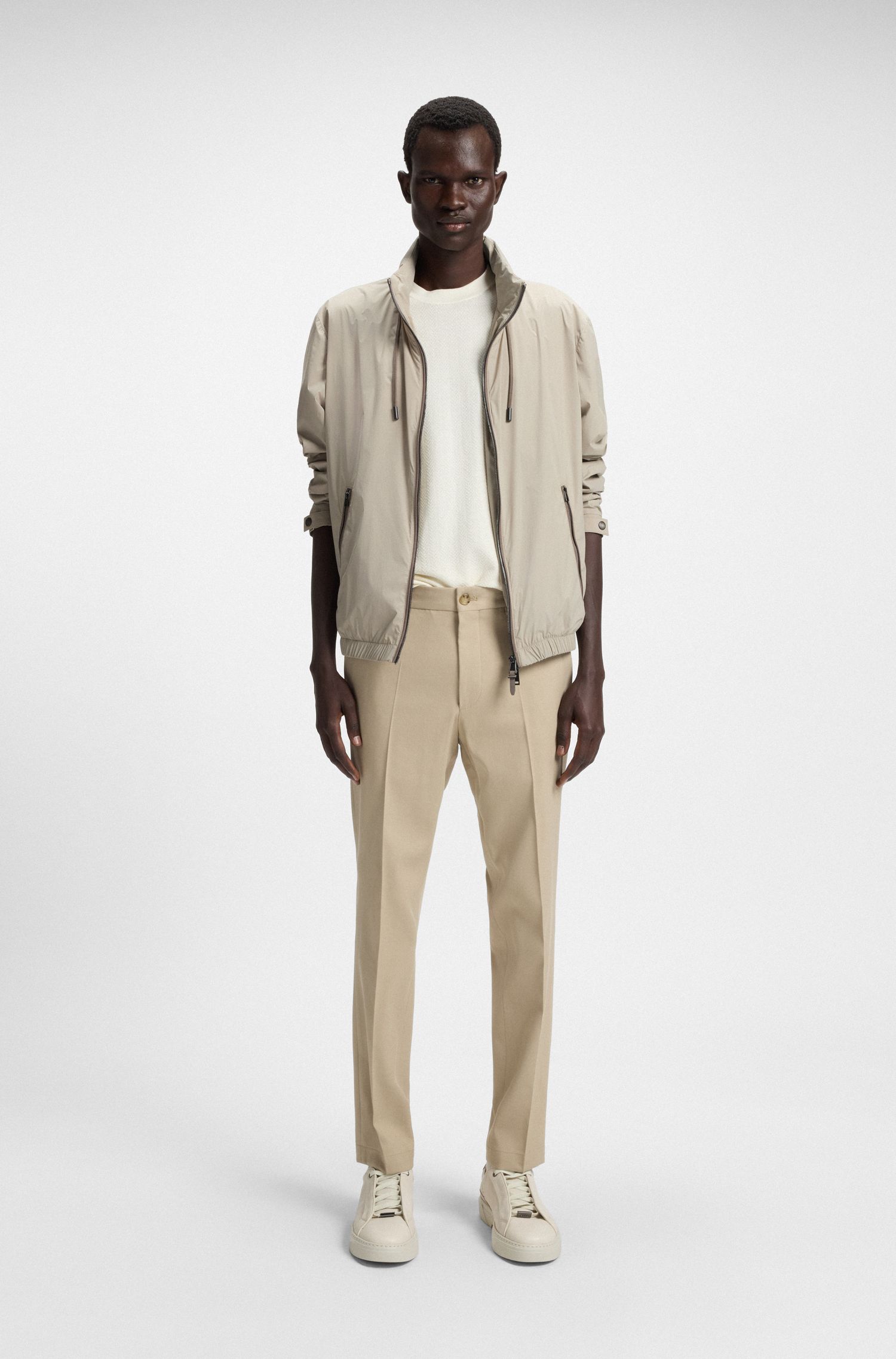 【BOSS博斯】可收紧风帽夹克