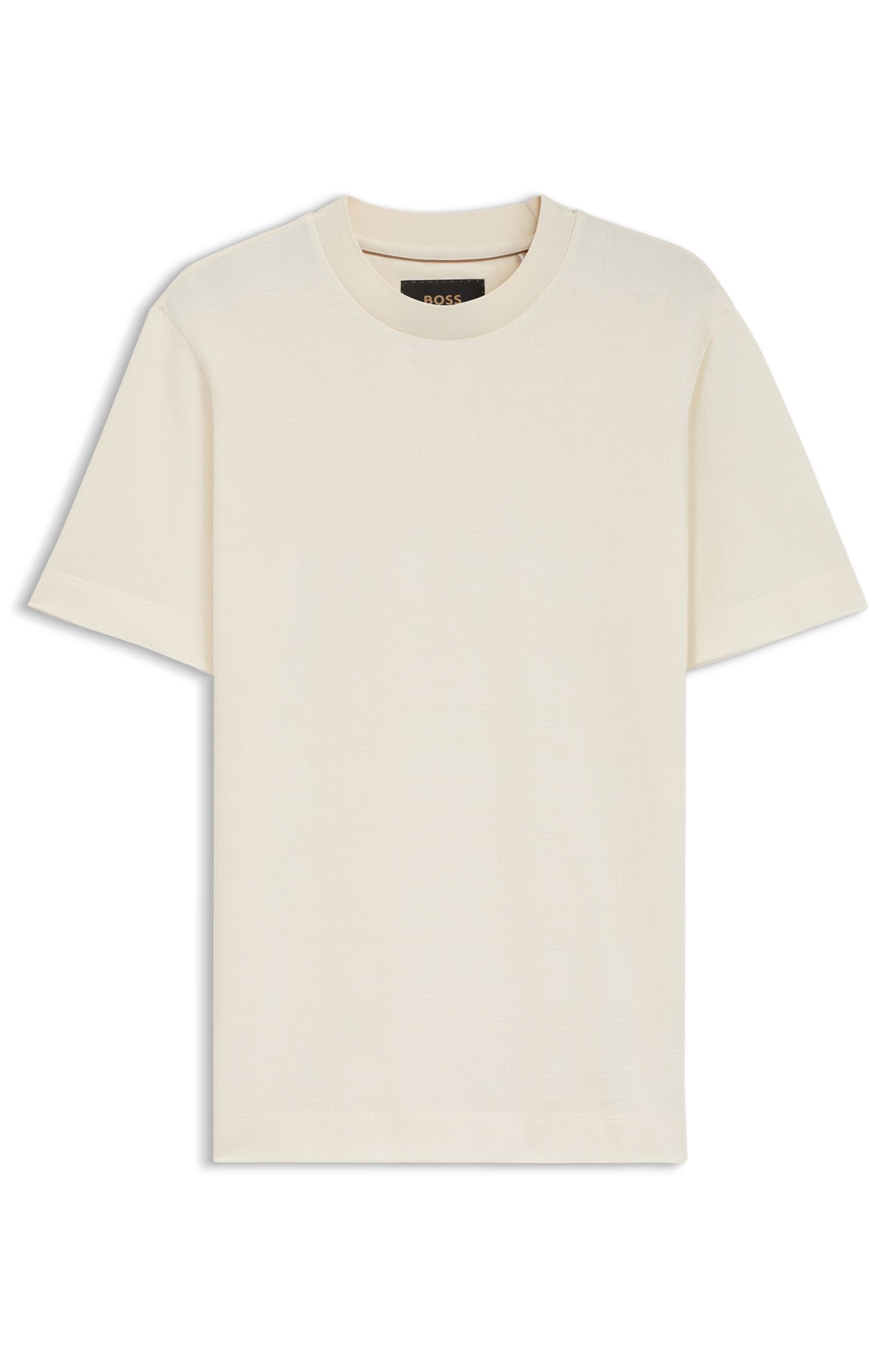 【BOSS博斯】威尔士格纹棉和真丝混纺 T 恤