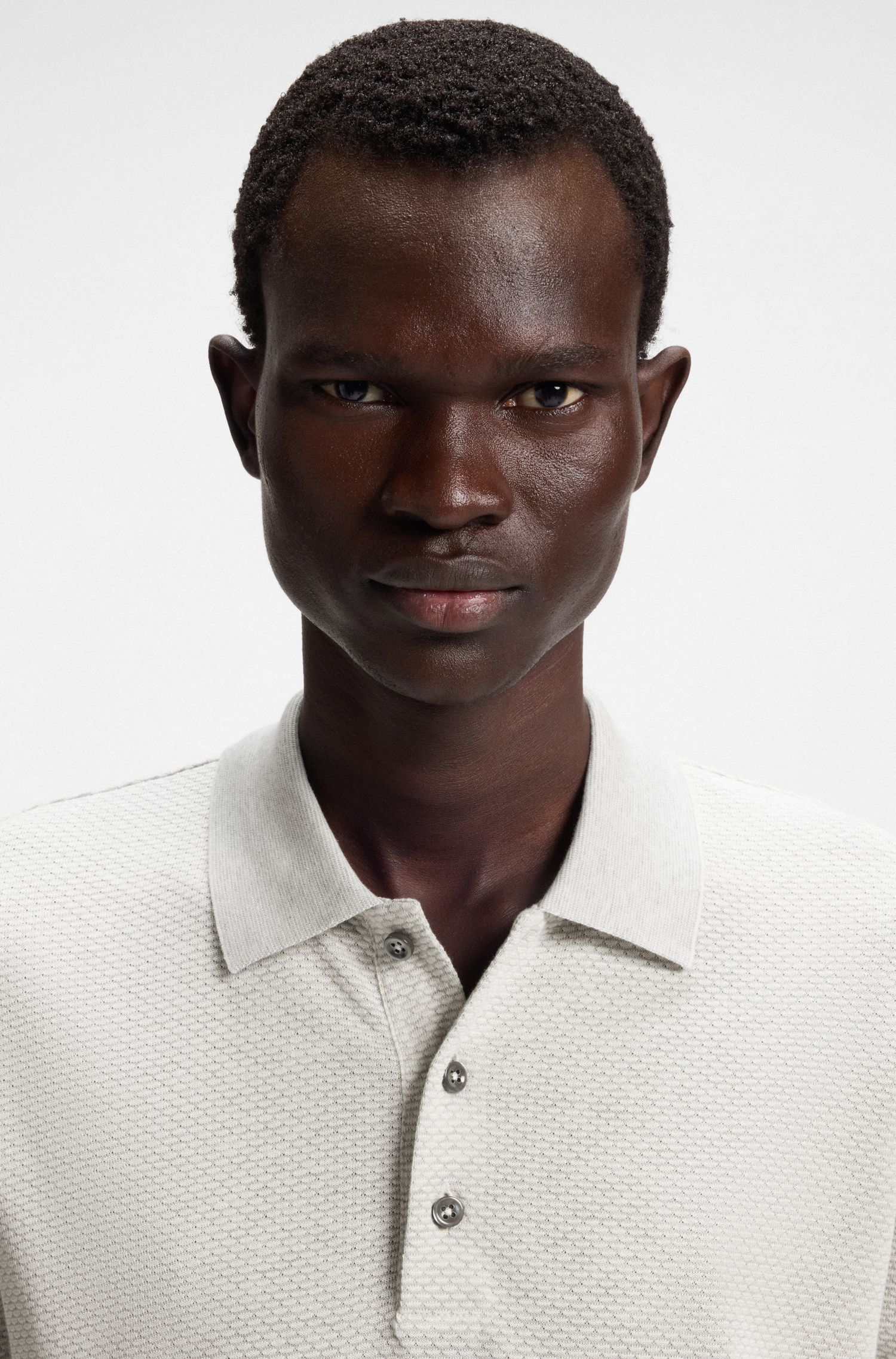 【BOSS博斯】丝光棉真丝 Polo 衫