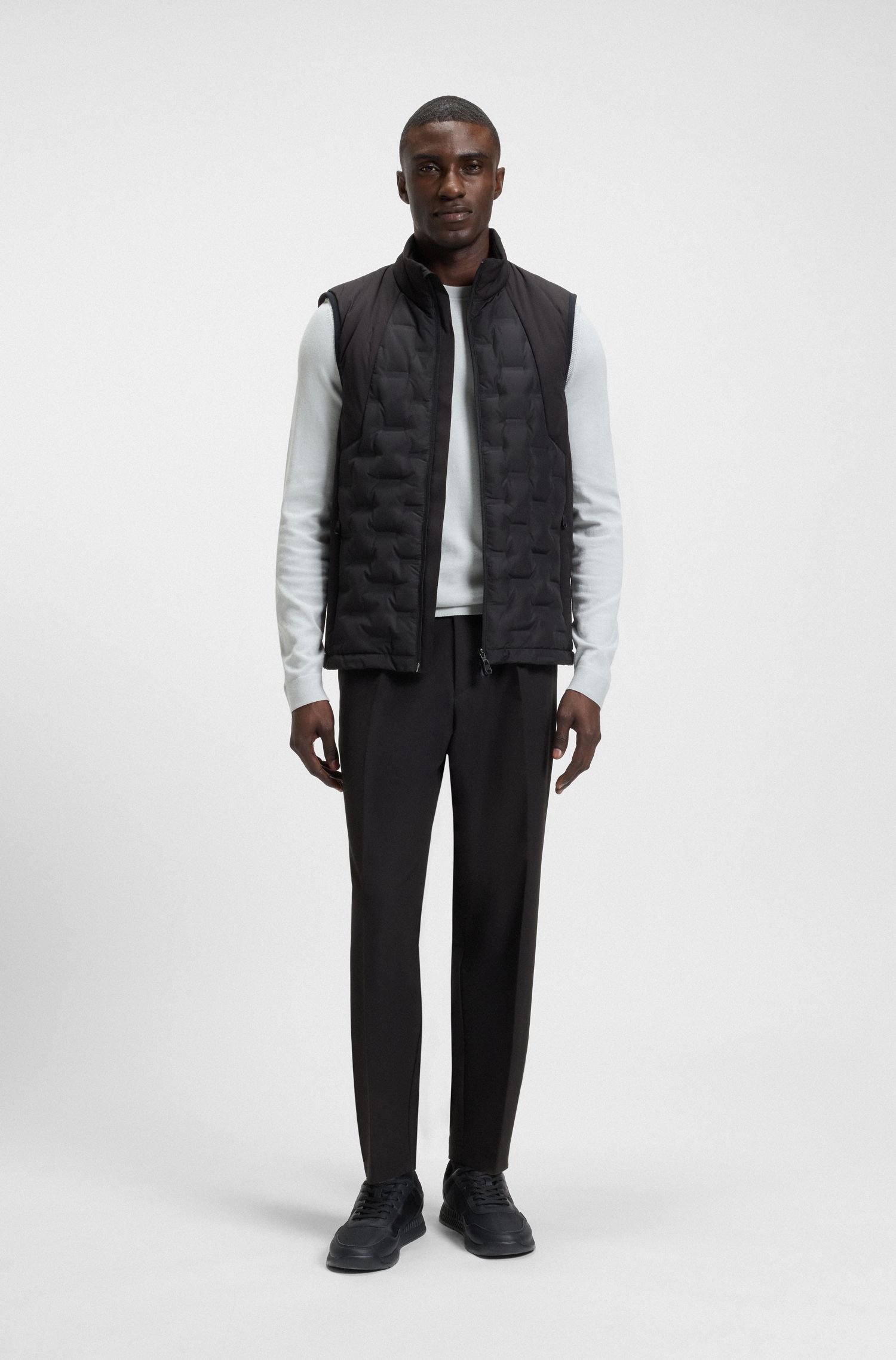 【BOSS博斯】纹理鞋面低帮运动鞋