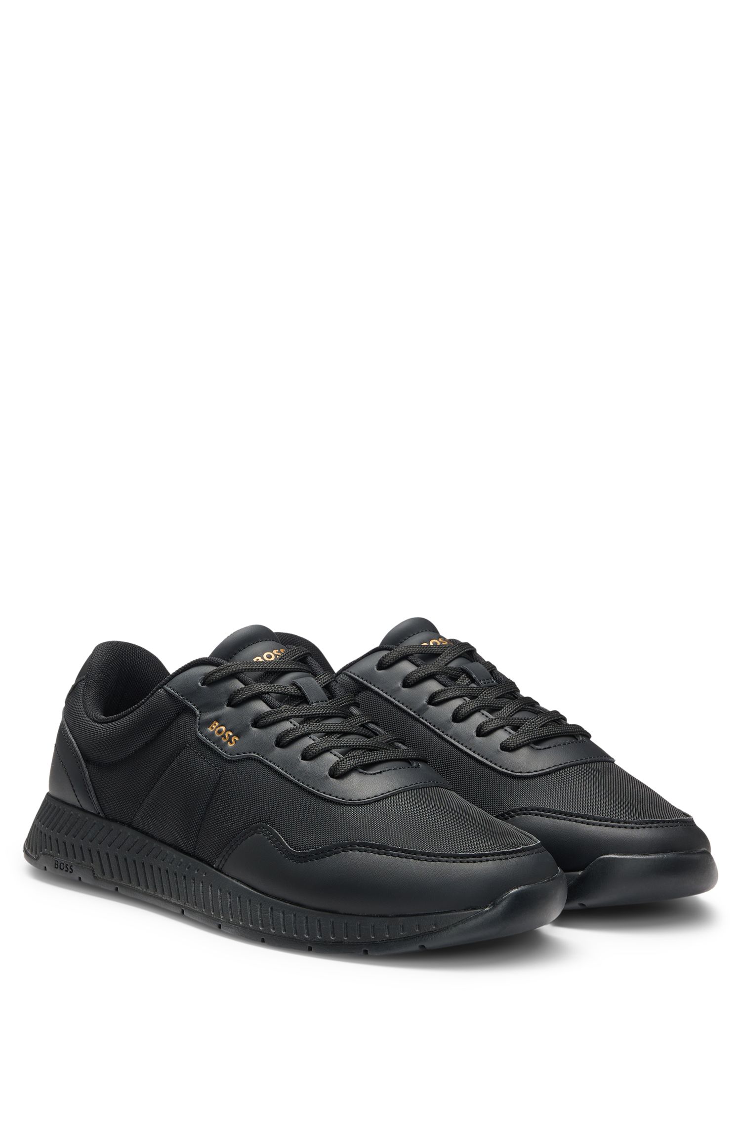 【BOSS博斯】纹理鞋面低帮运动鞋