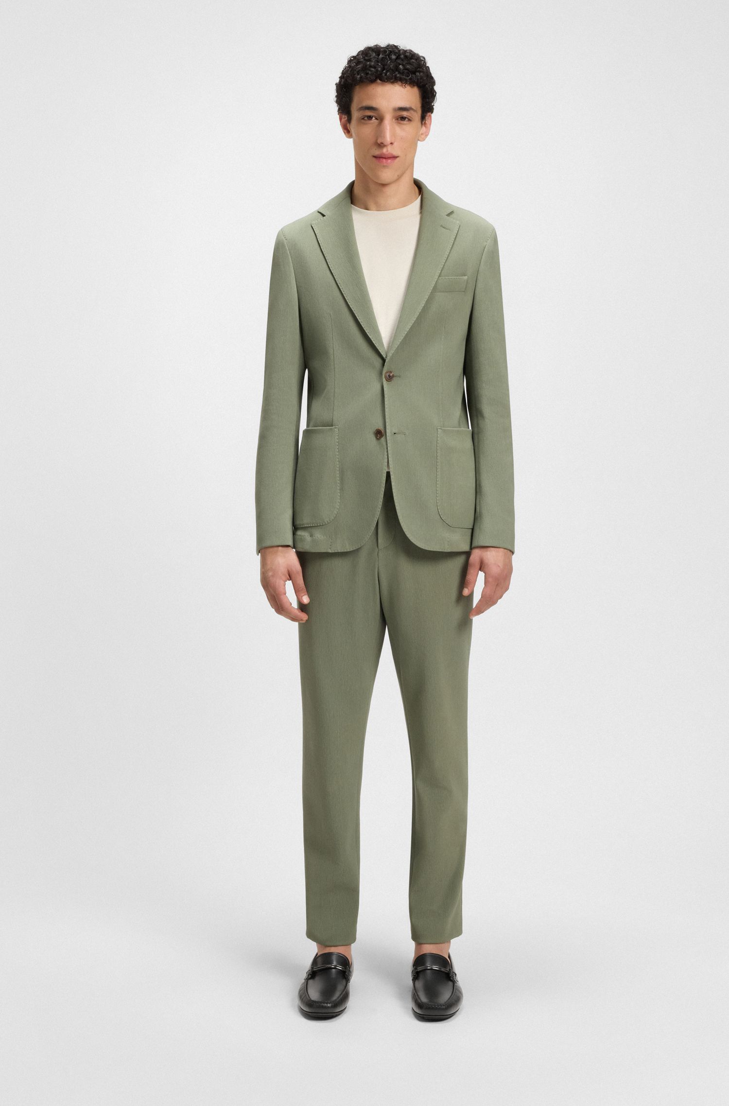 【BOSS博斯】皮革乐福鞋