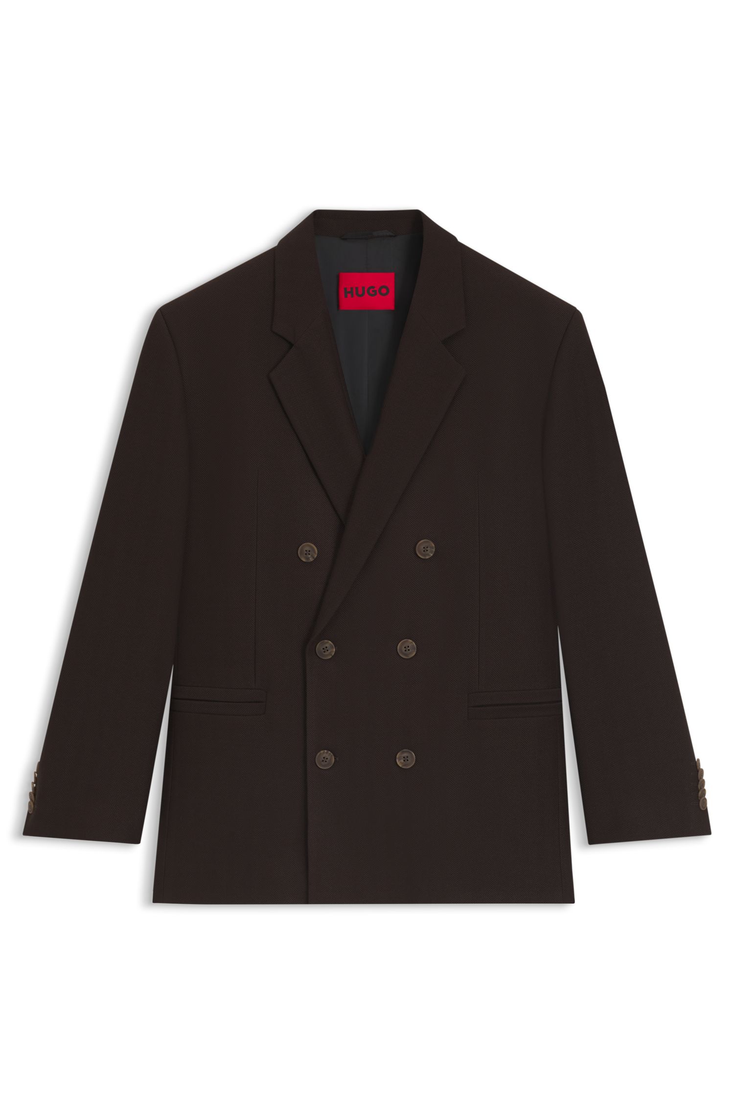 【HUGO雨果】人字形弹力多臂运动夹克