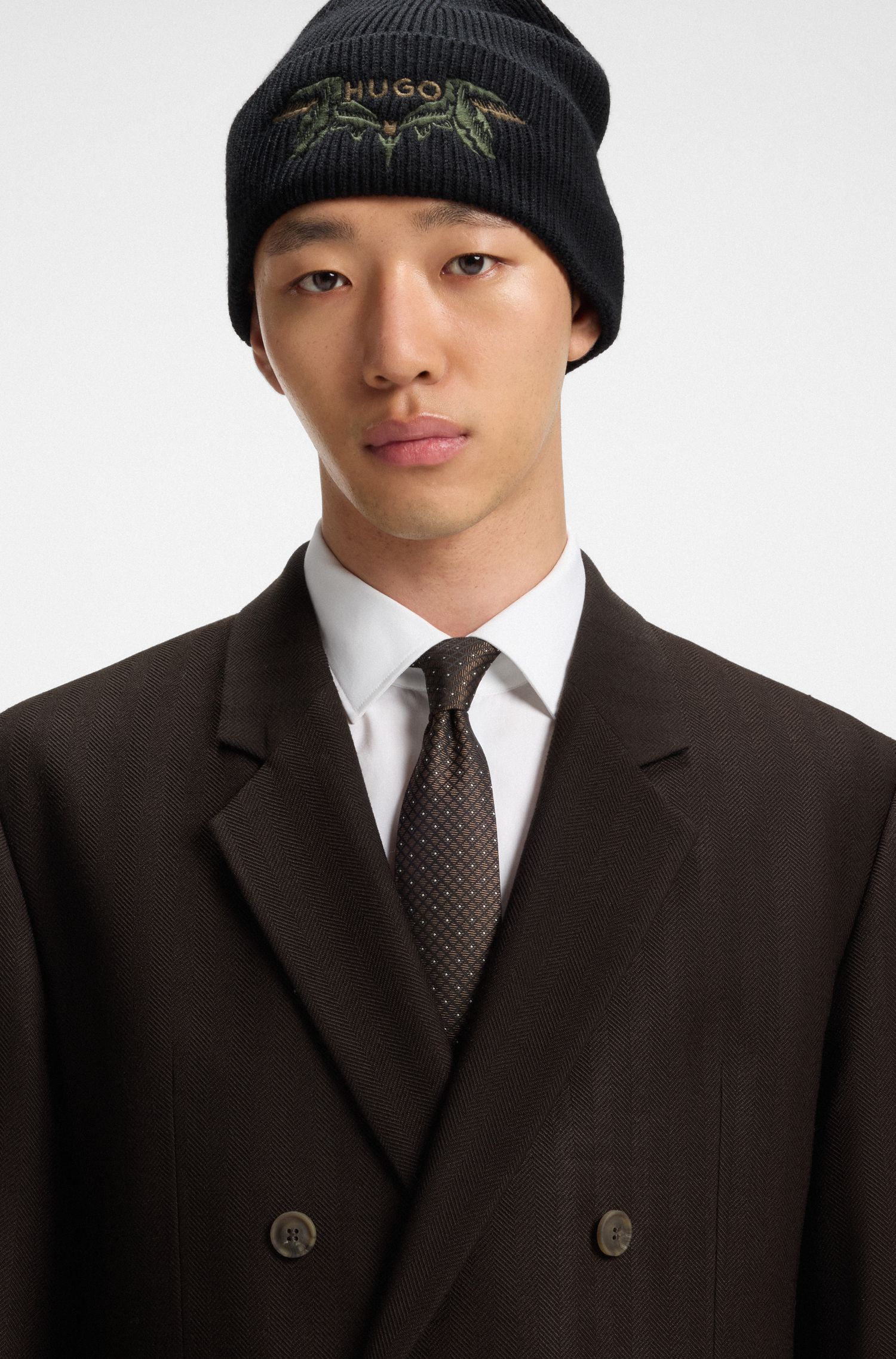 【HUGO雨果】人字形弹力多臂运动夹克