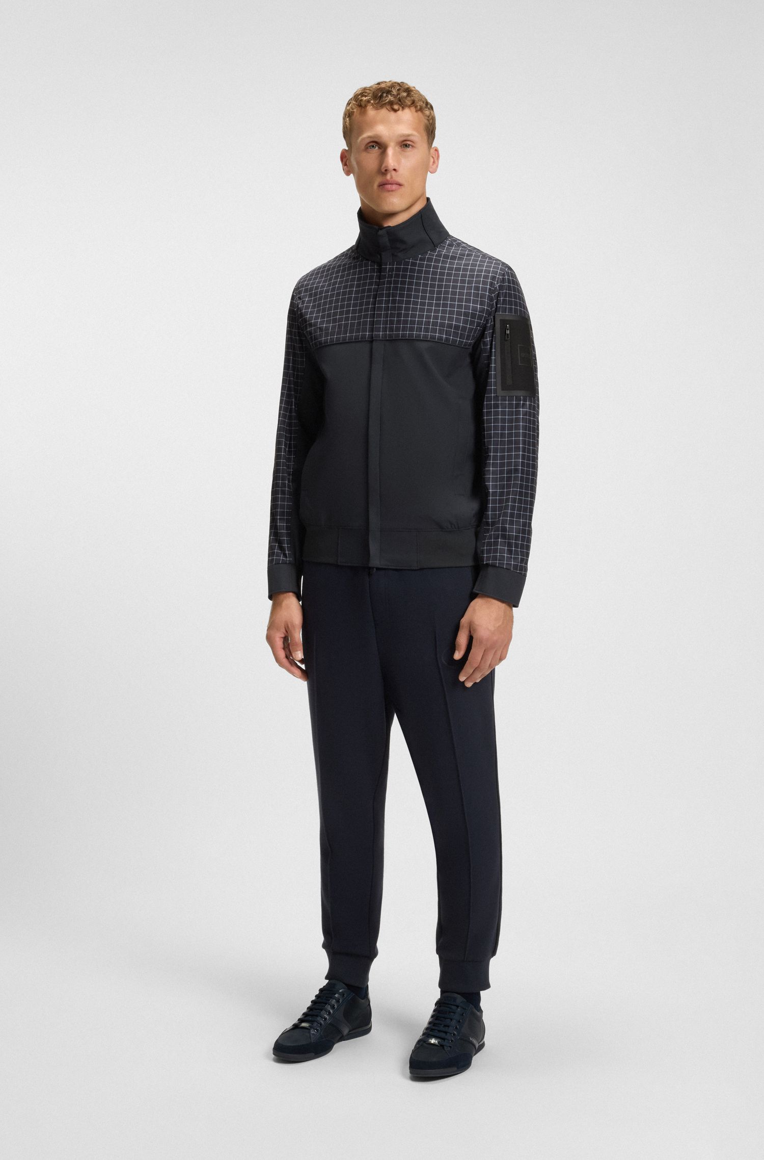 【BOSS博斯】印花饰片束腰夹克