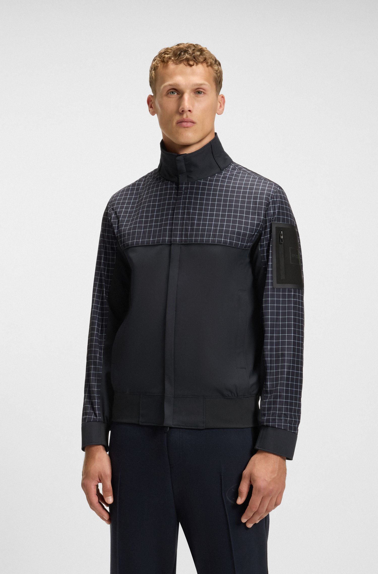 【BOSS博斯】印花饰片束腰夹克