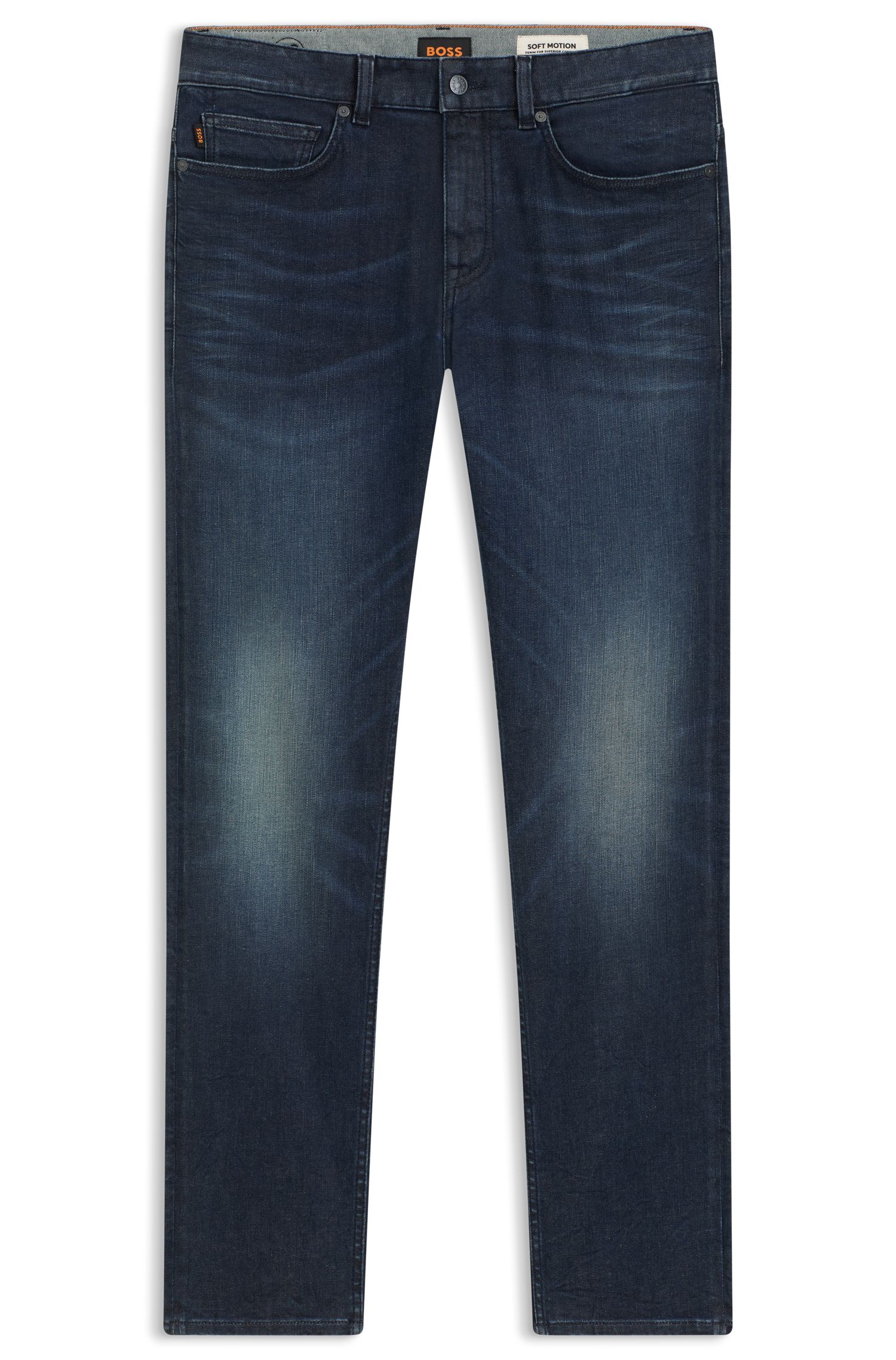 【BOSS博斯】Delaware 蓝色修身柔软牛仔裤