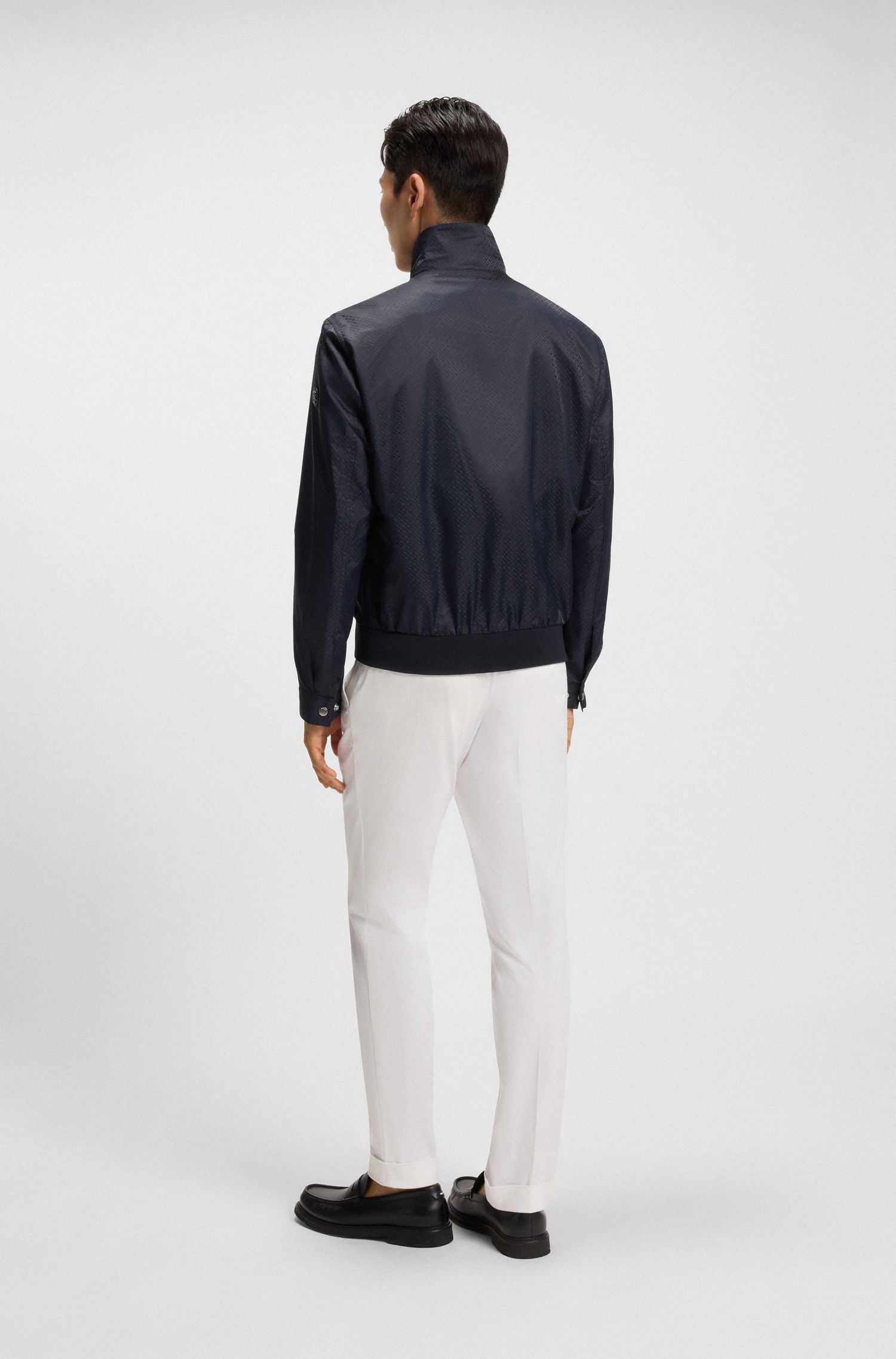 【BOSS博斯】交织字母提花夹克