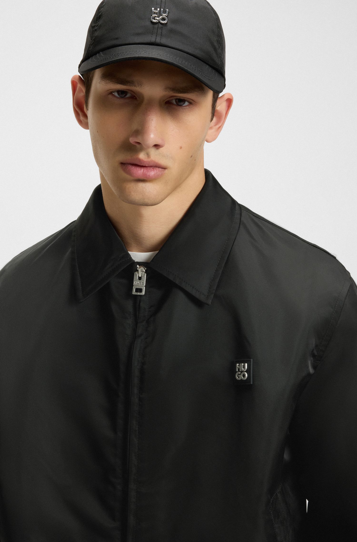 【HUGO雨果】堆叠风徽标装饰夹克