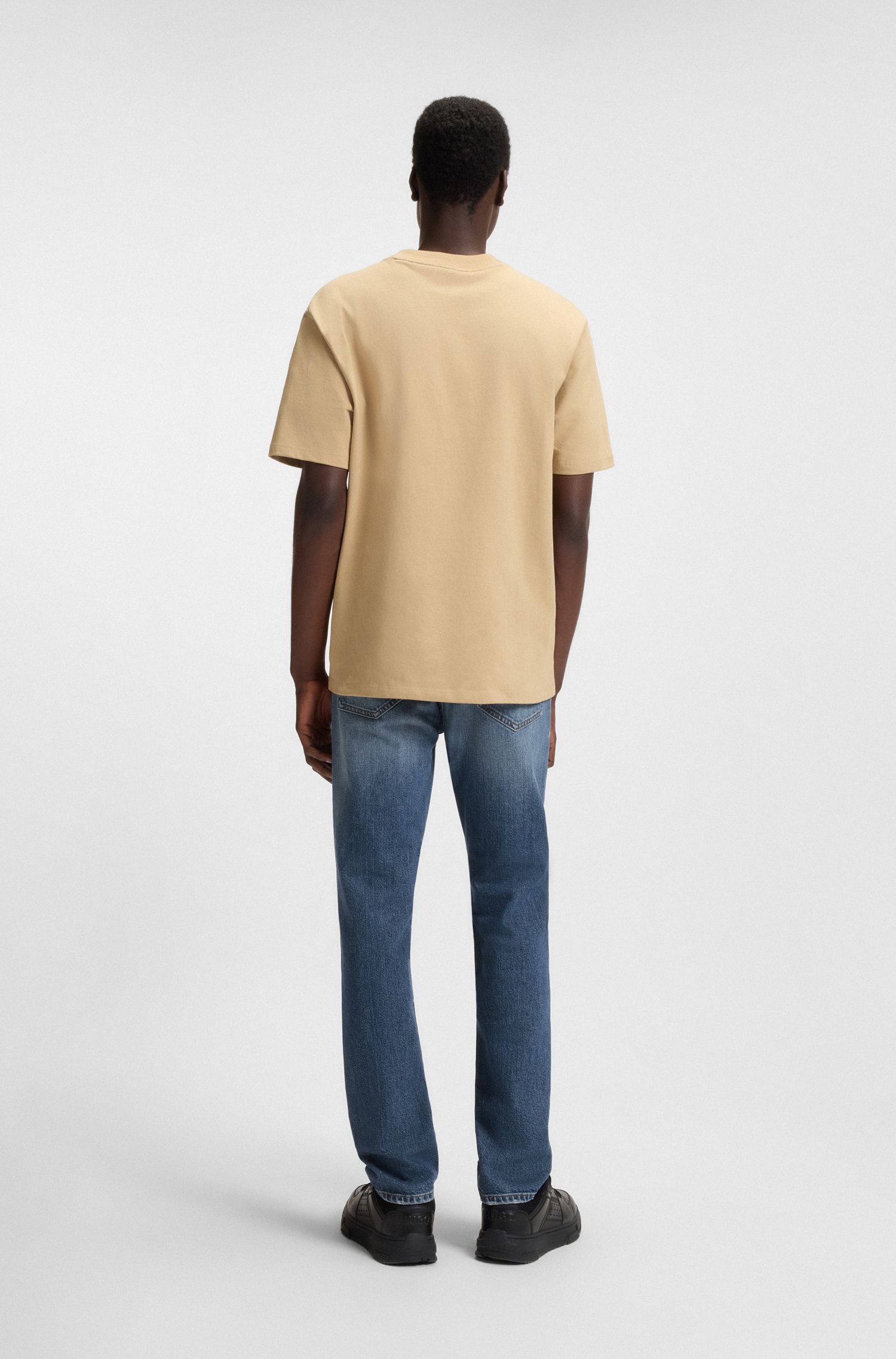 【HUGO雨果】蓝色修身舒适弹力牛仔裤