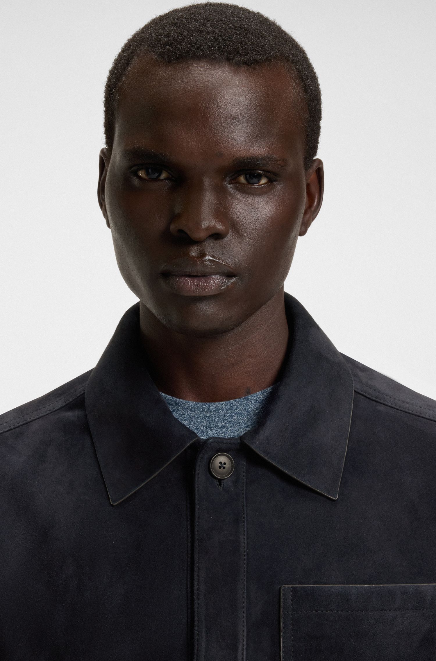 【BOSS博斯】皮革常规版夹克