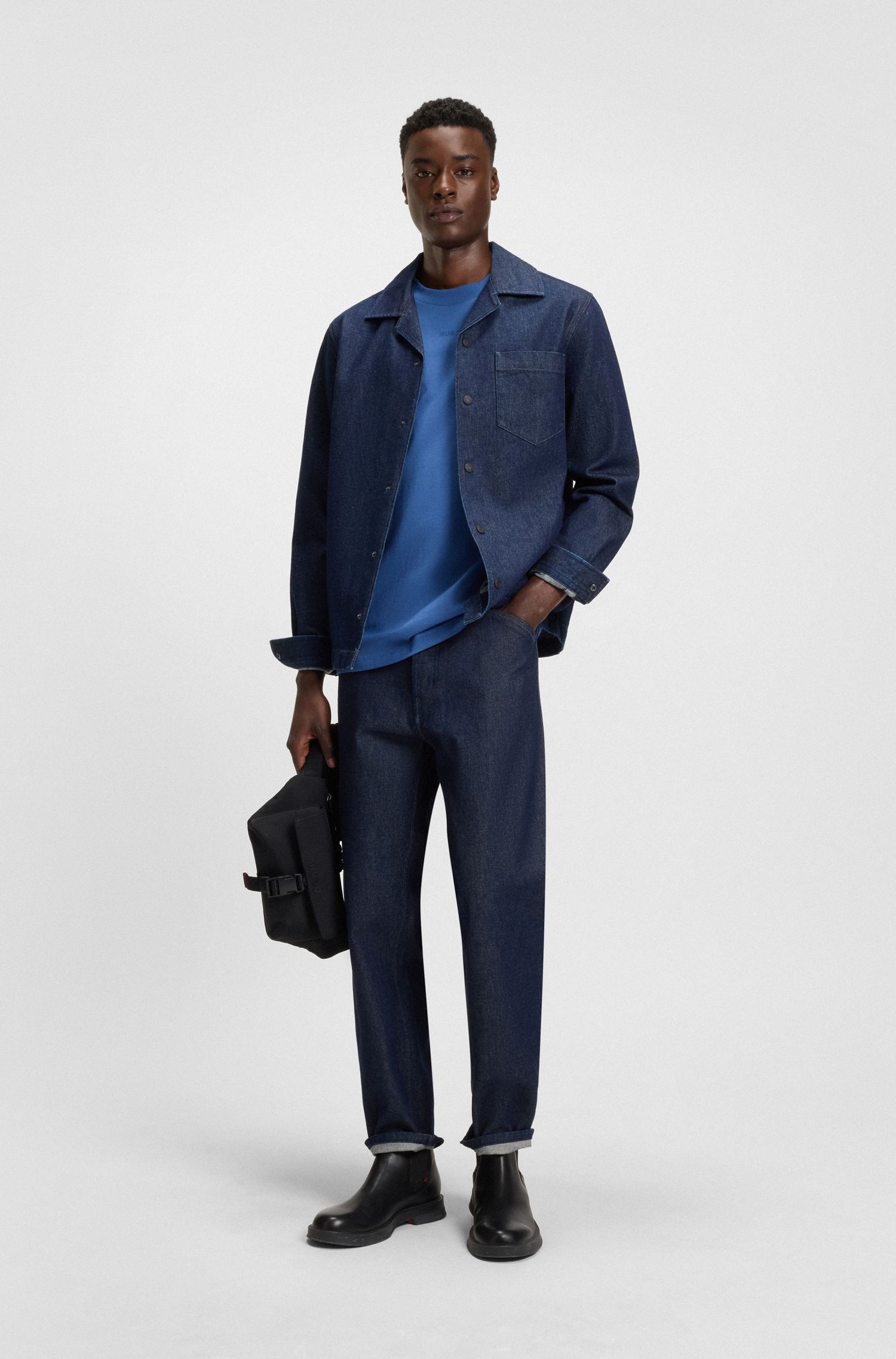 【HUGO雨果】宽松版型外套衬衫