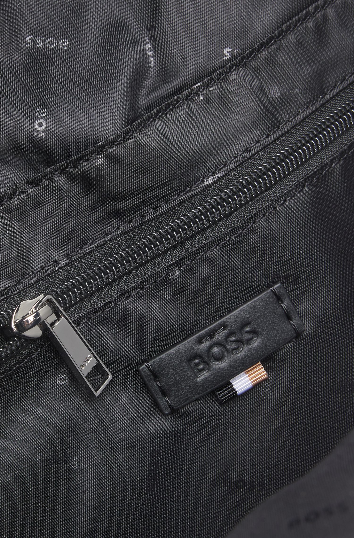 【BOSS博斯】交织字母图案双肩背包