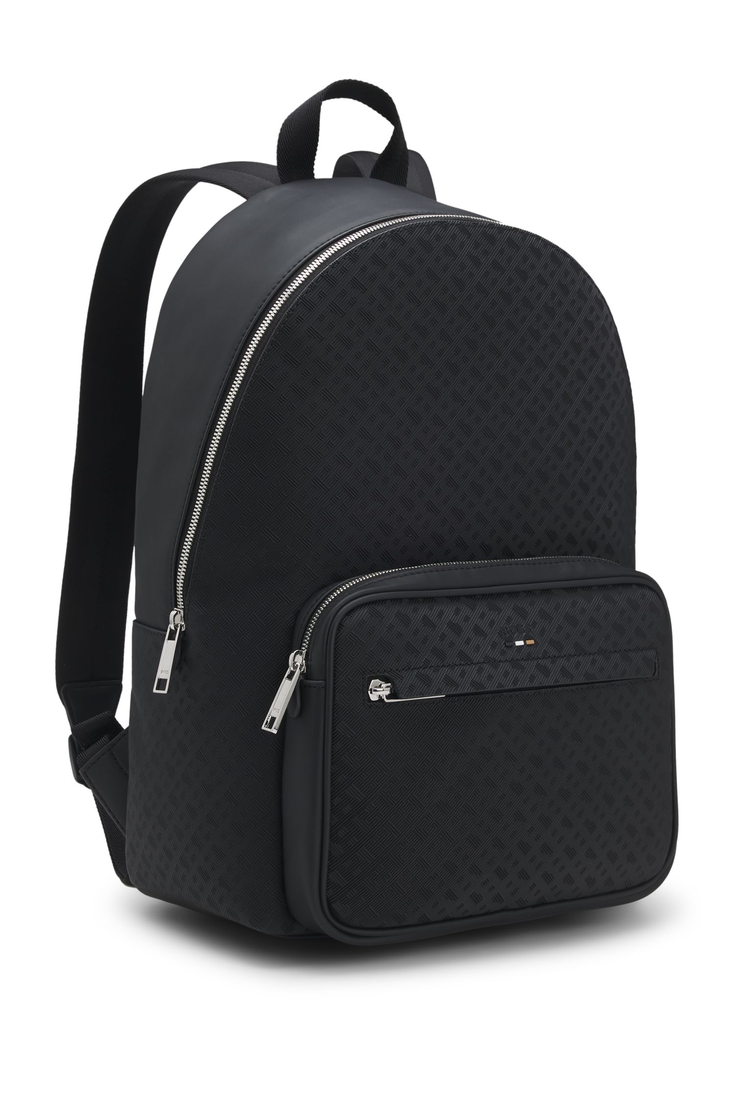 【BOSS博斯】交织字母图案双肩背包