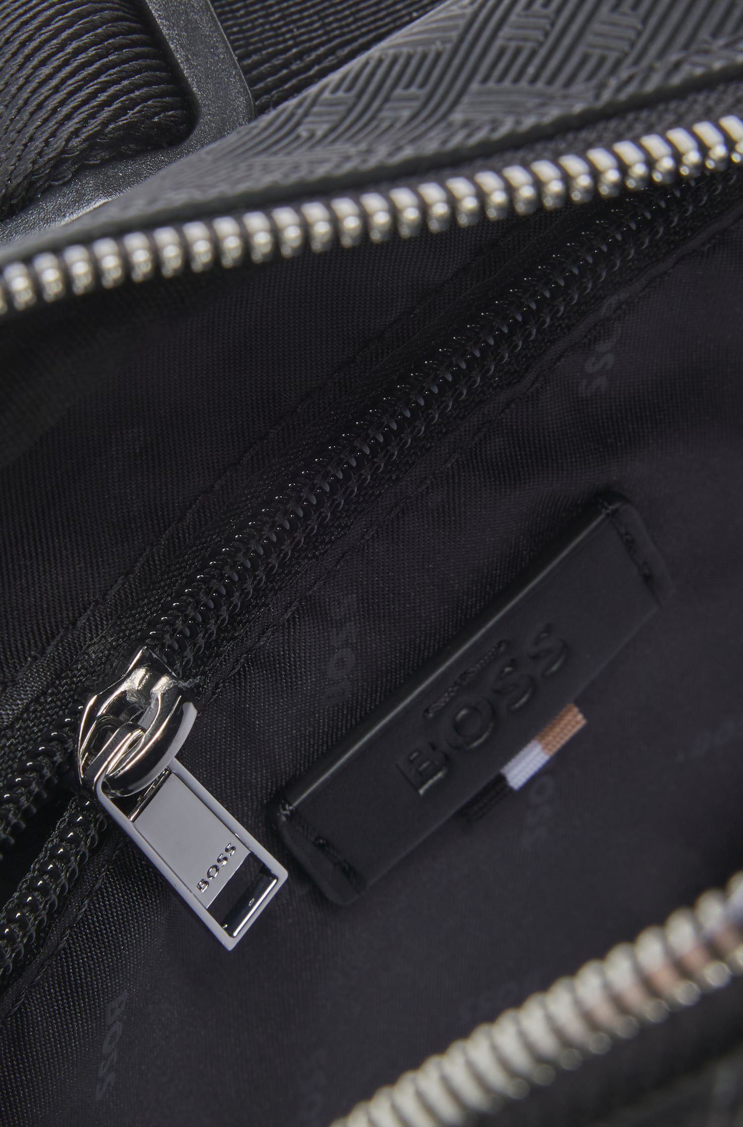 【BOSS博斯】交织字母图案斜挎包