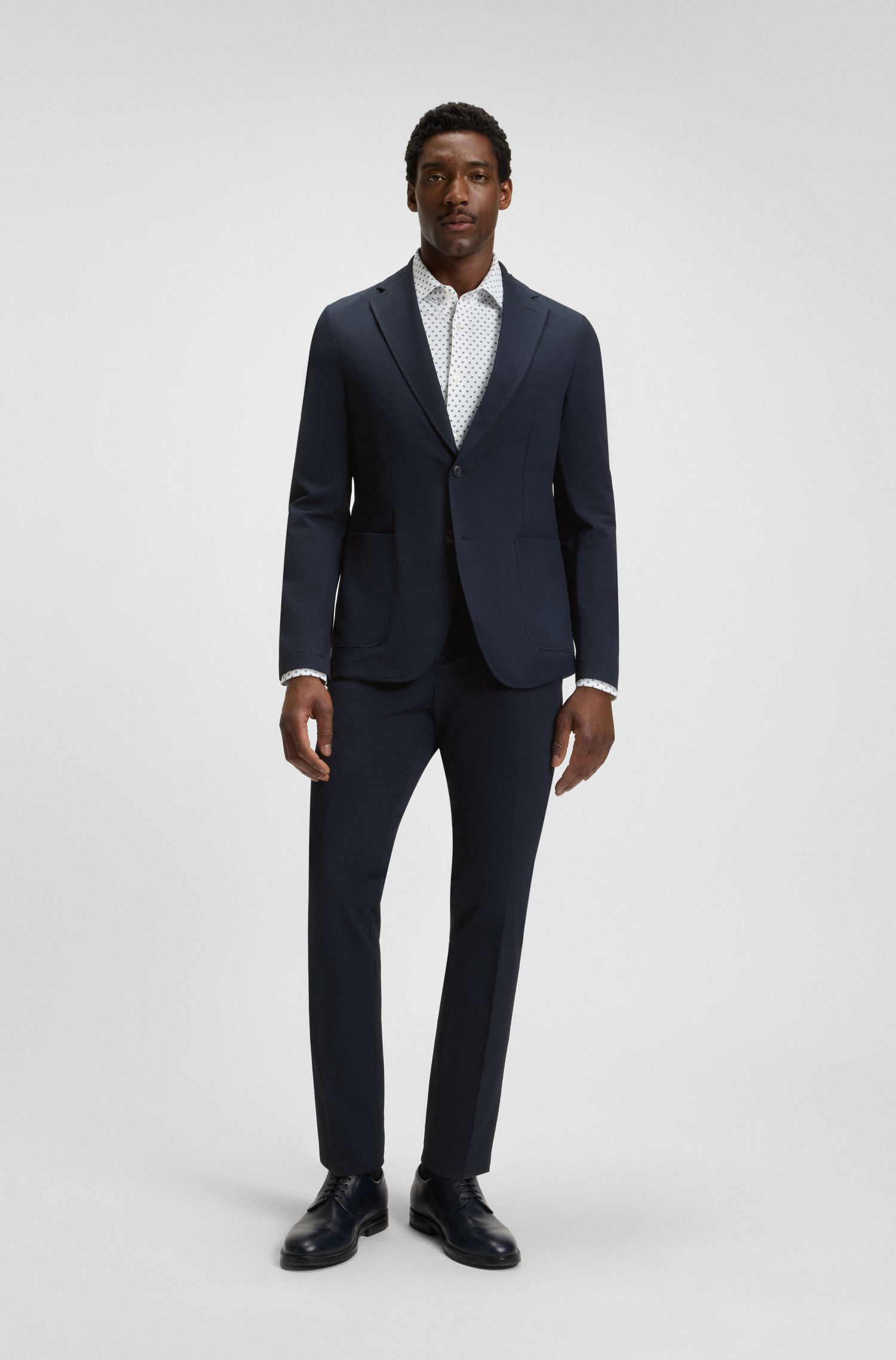 【BOSS博斯】弹性面料可折叠轻薄运动夹克衫