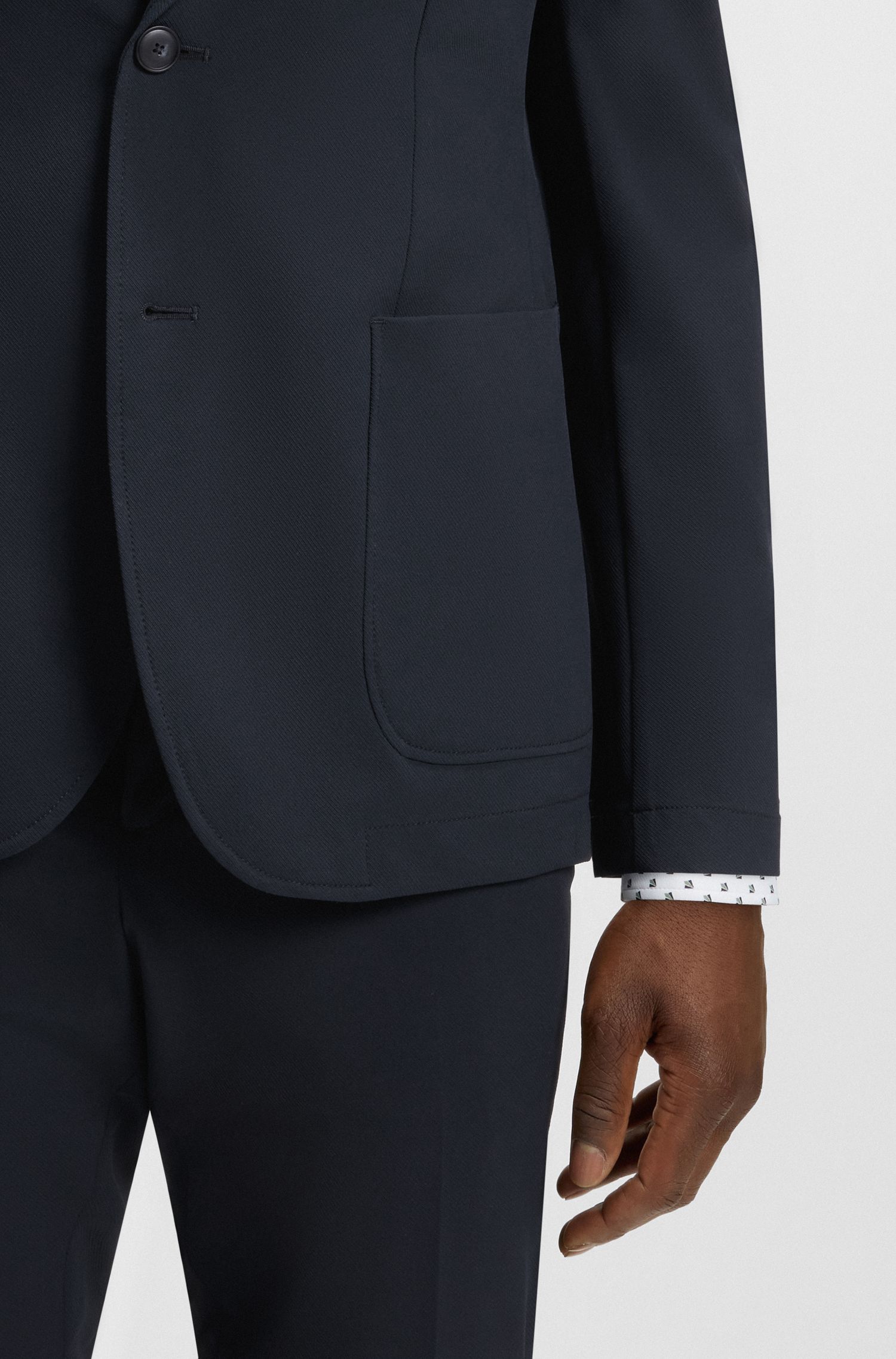 【BOSS博斯】弹性面料可折叠轻薄运动夹克衫