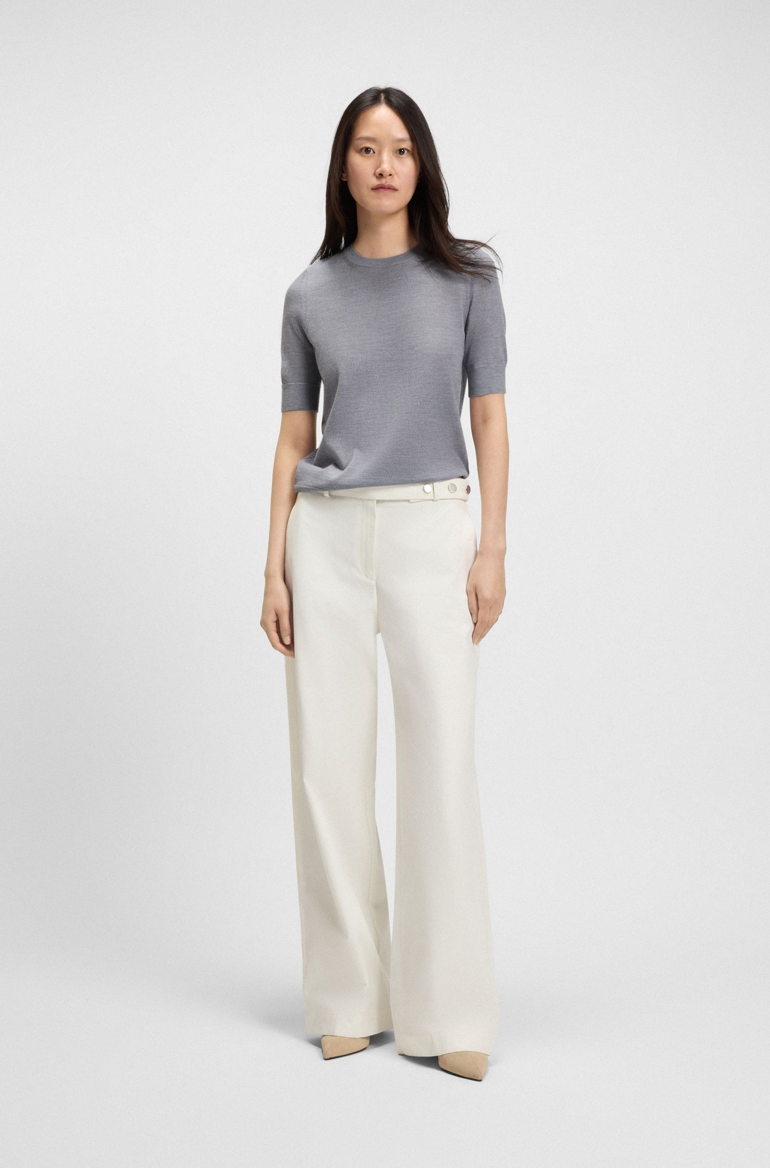 【BOSS博斯】纯羊毛针织毛衣