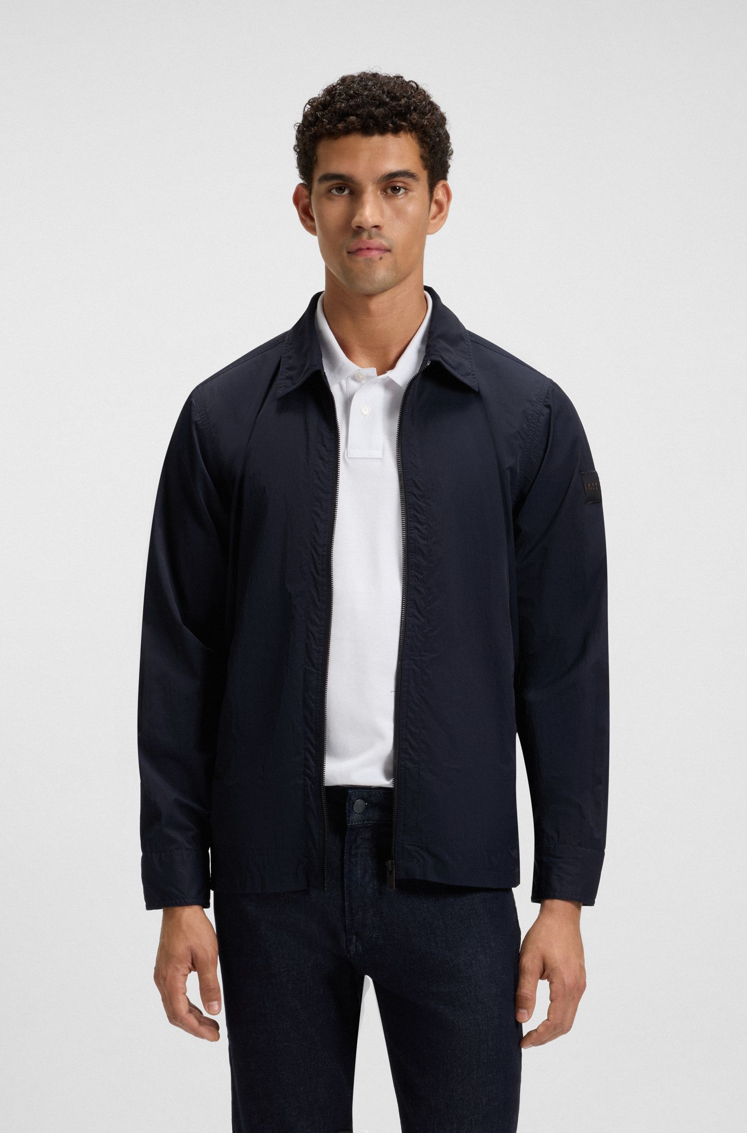 【BOSS博斯】宽松版型外套衬衫