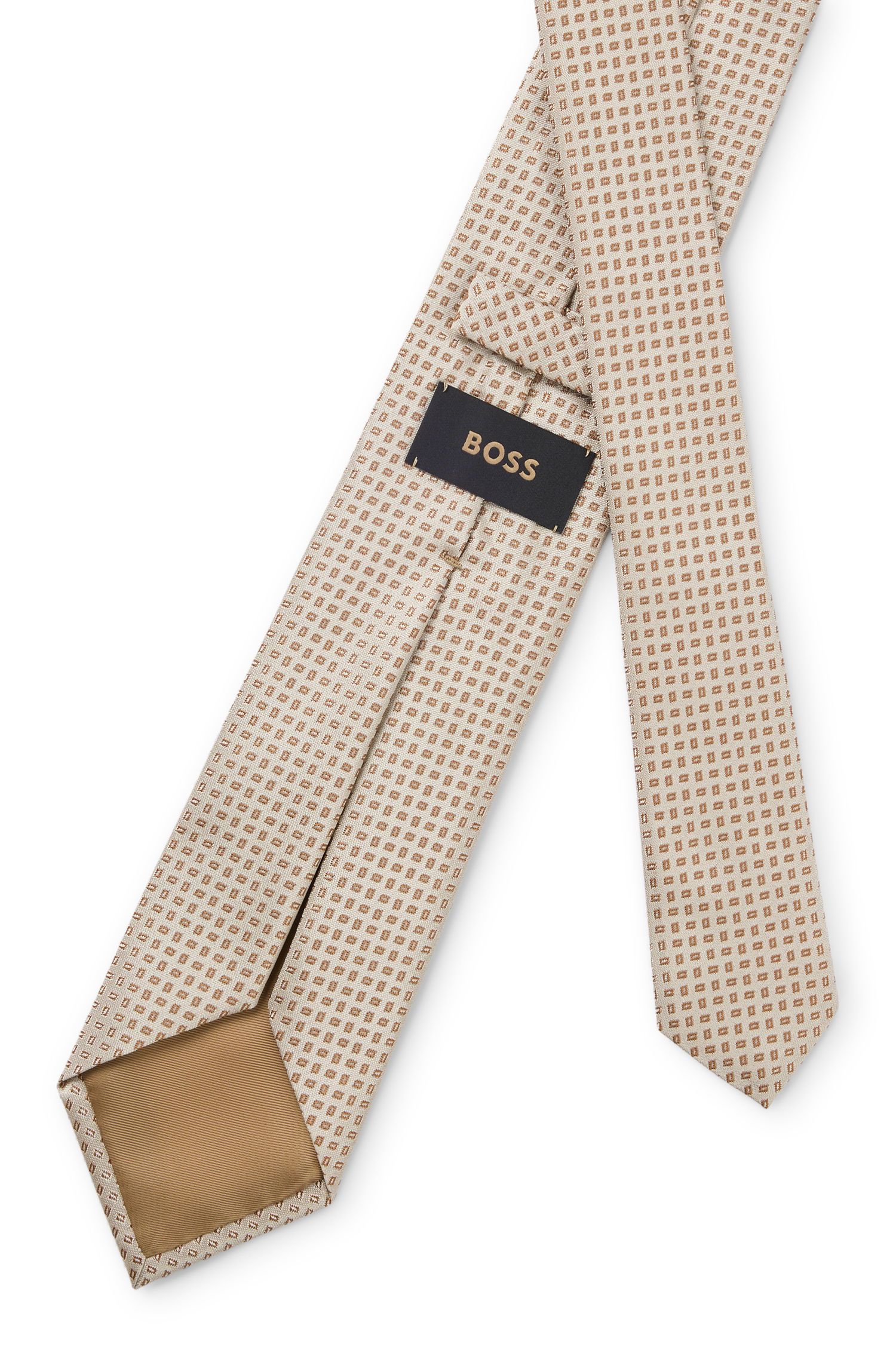 【BOSS博斯】意大利制造真丝提花正装领带