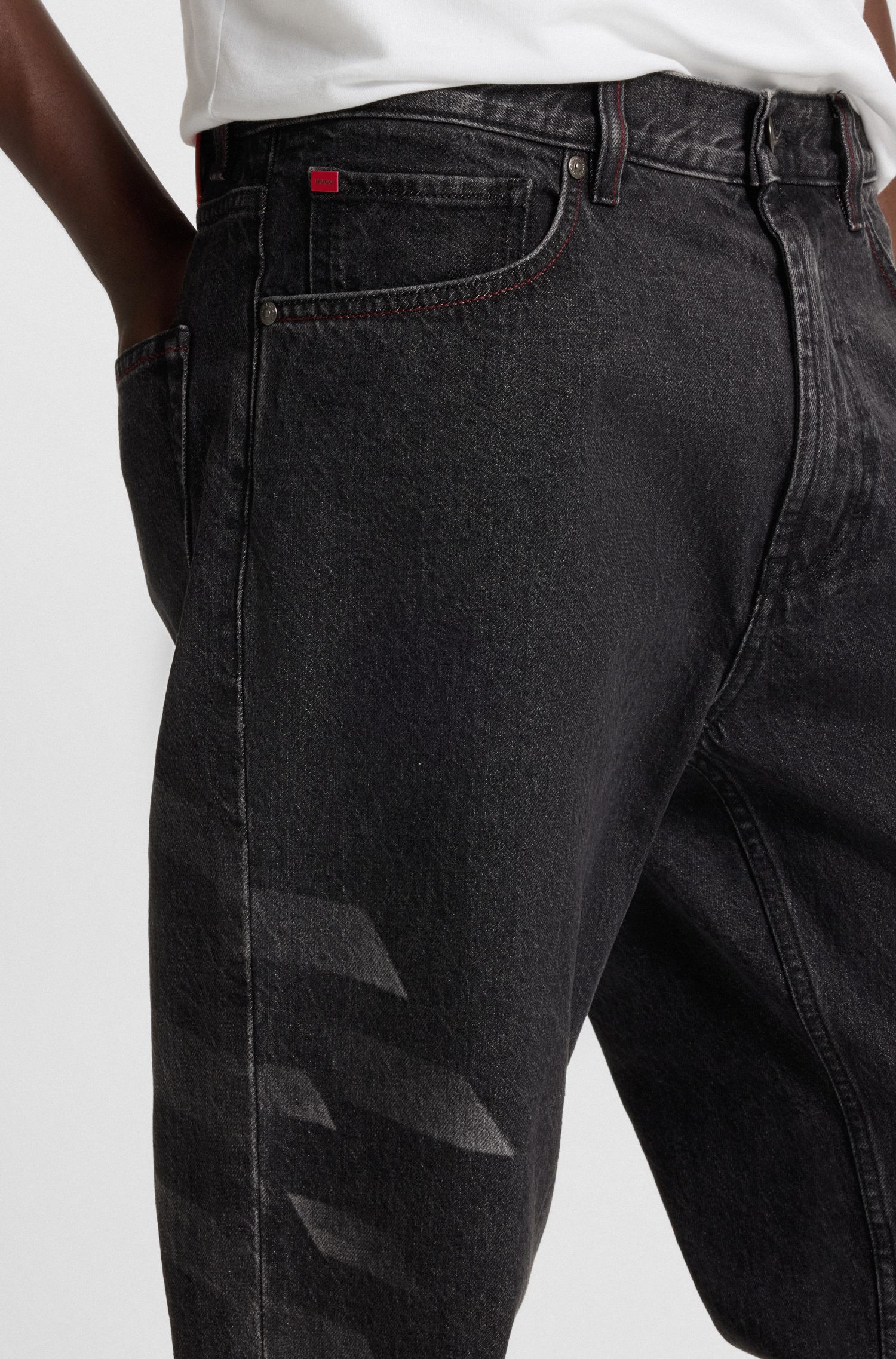 HUGO x RB 激光休版型牛仔裤