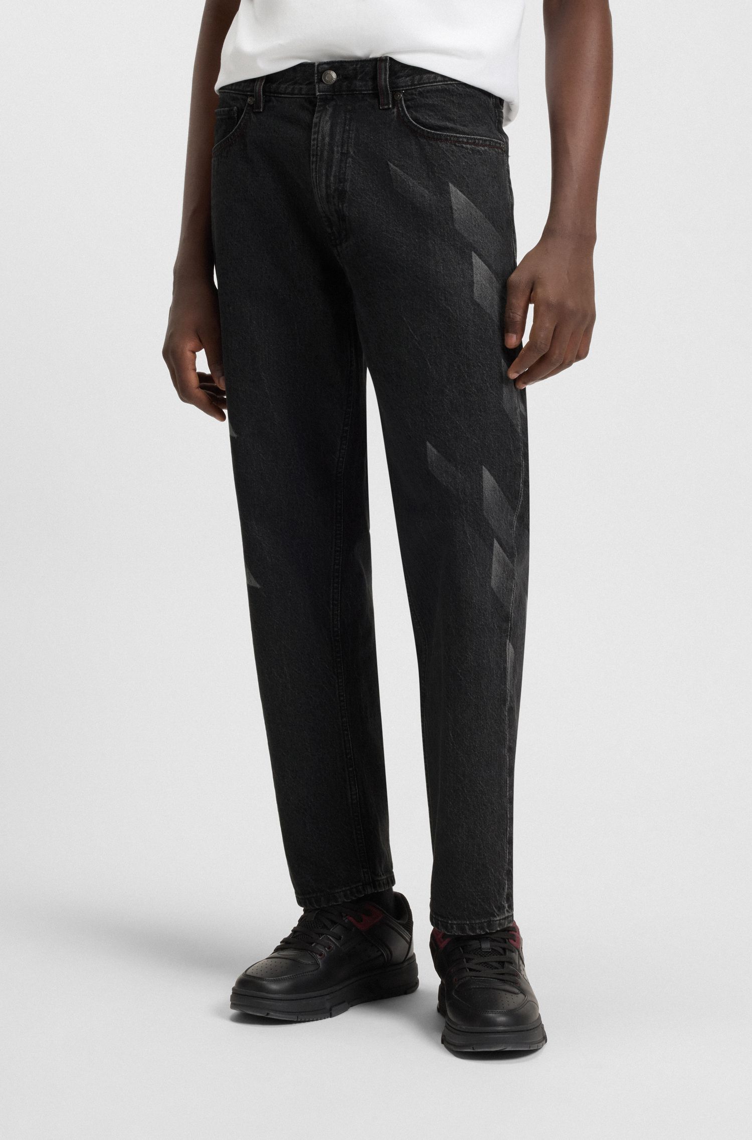 HUGO x RB 激光休版型牛仔裤