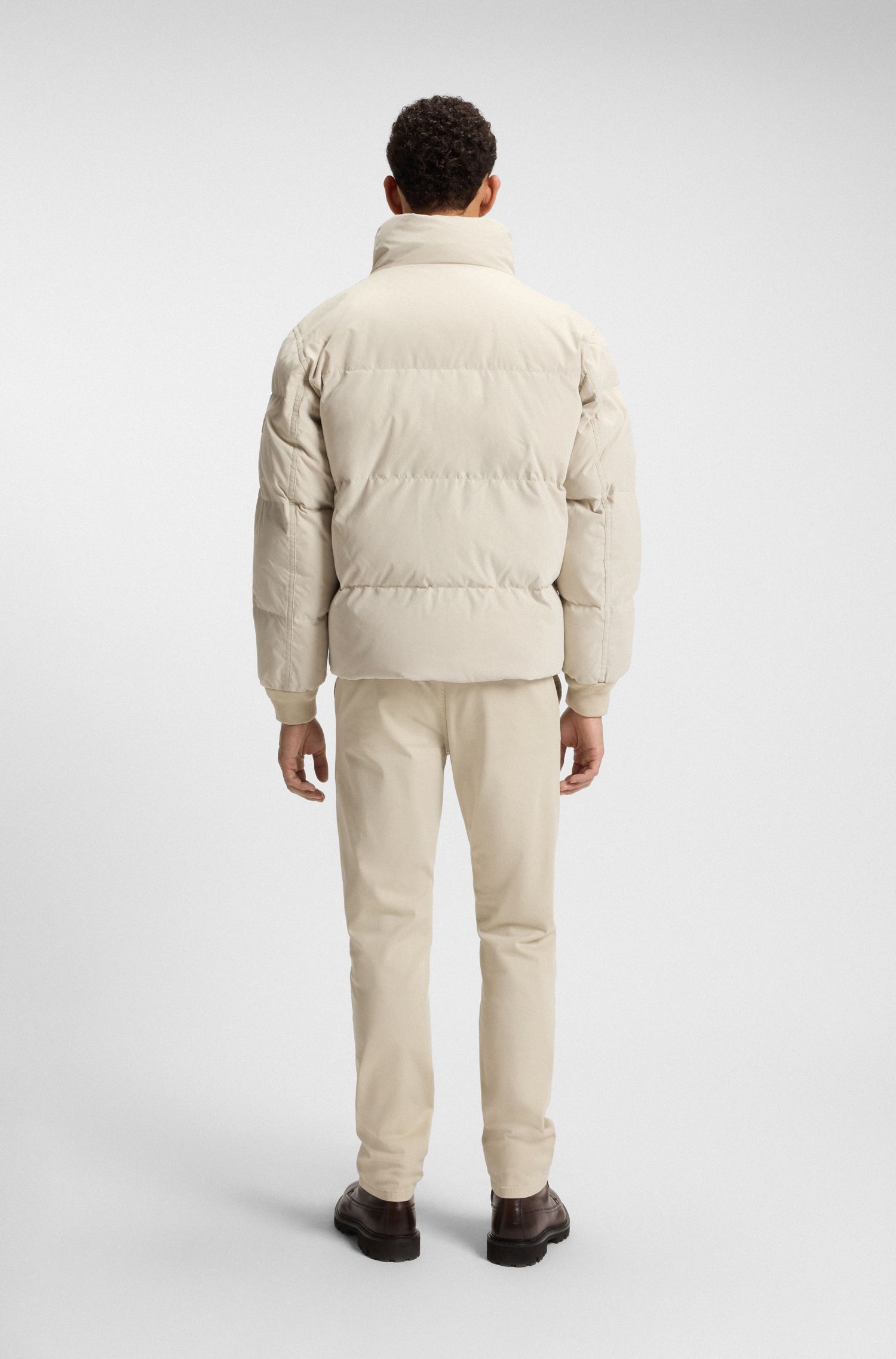 【BOSS博斯】泰迪绒衣领内侧宽松夹克