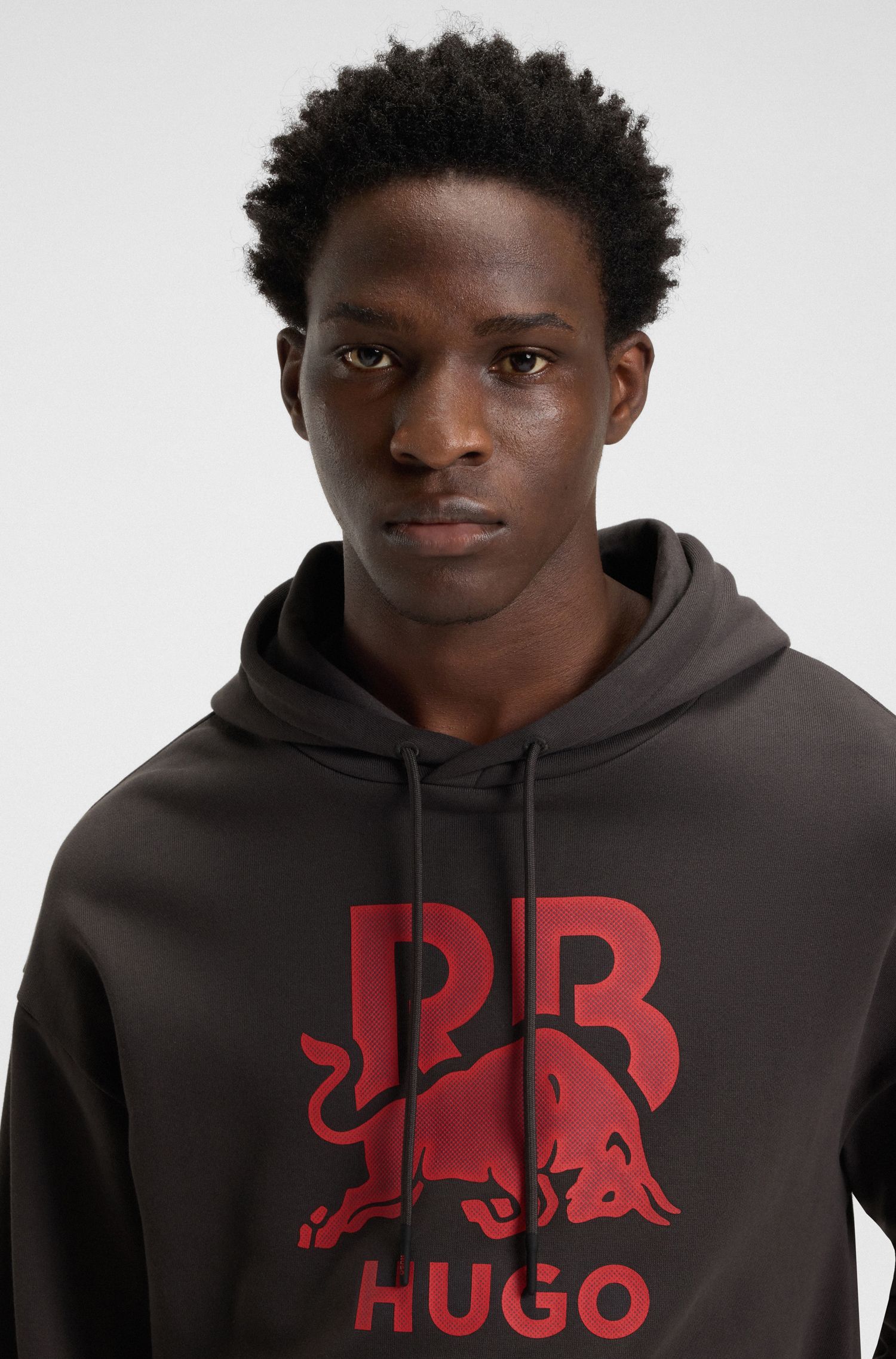 HUGO x RB 牛棉质毛圈布连帽衫