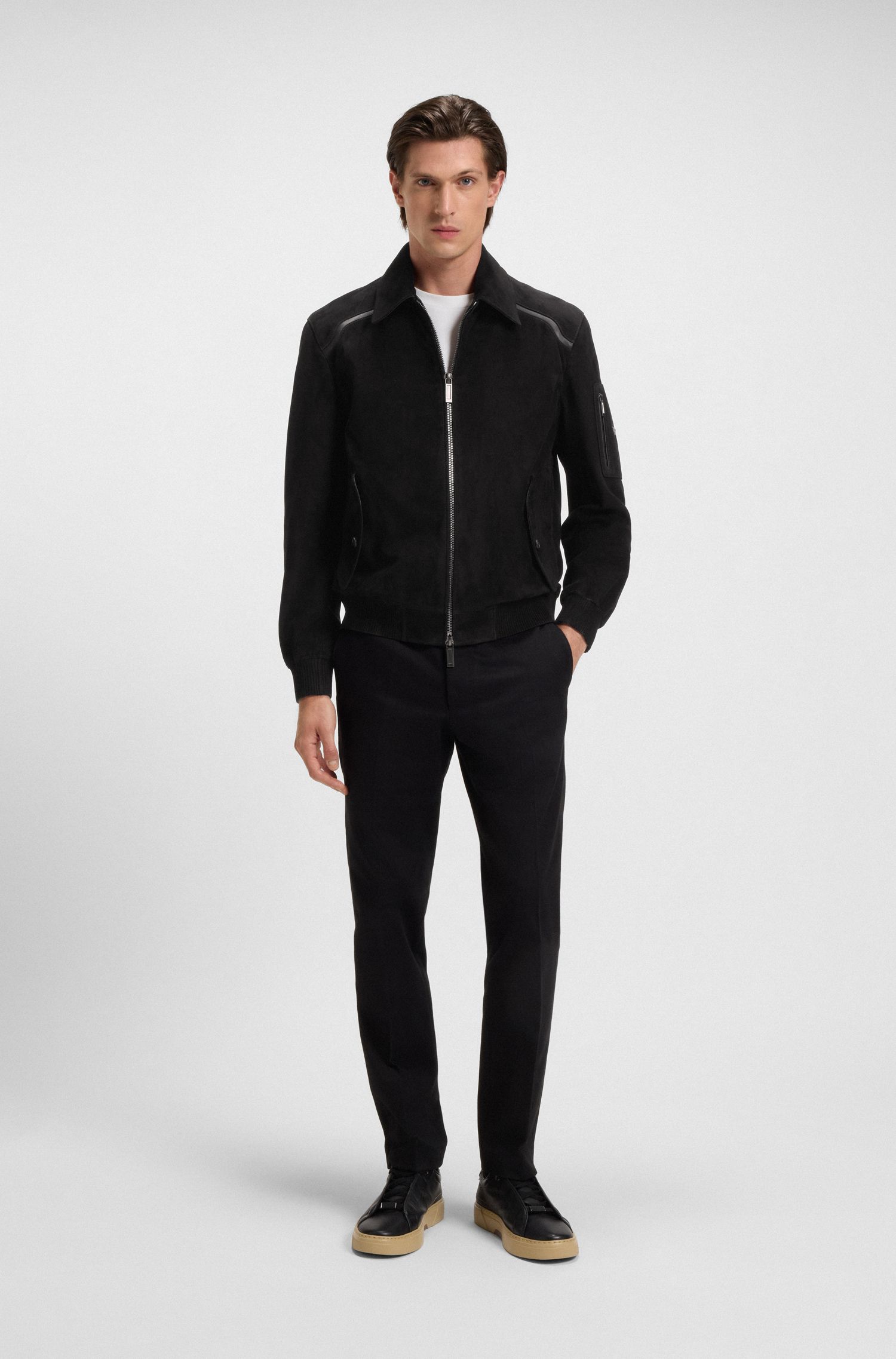 BOSS x ASTON MARTIN皮夹克