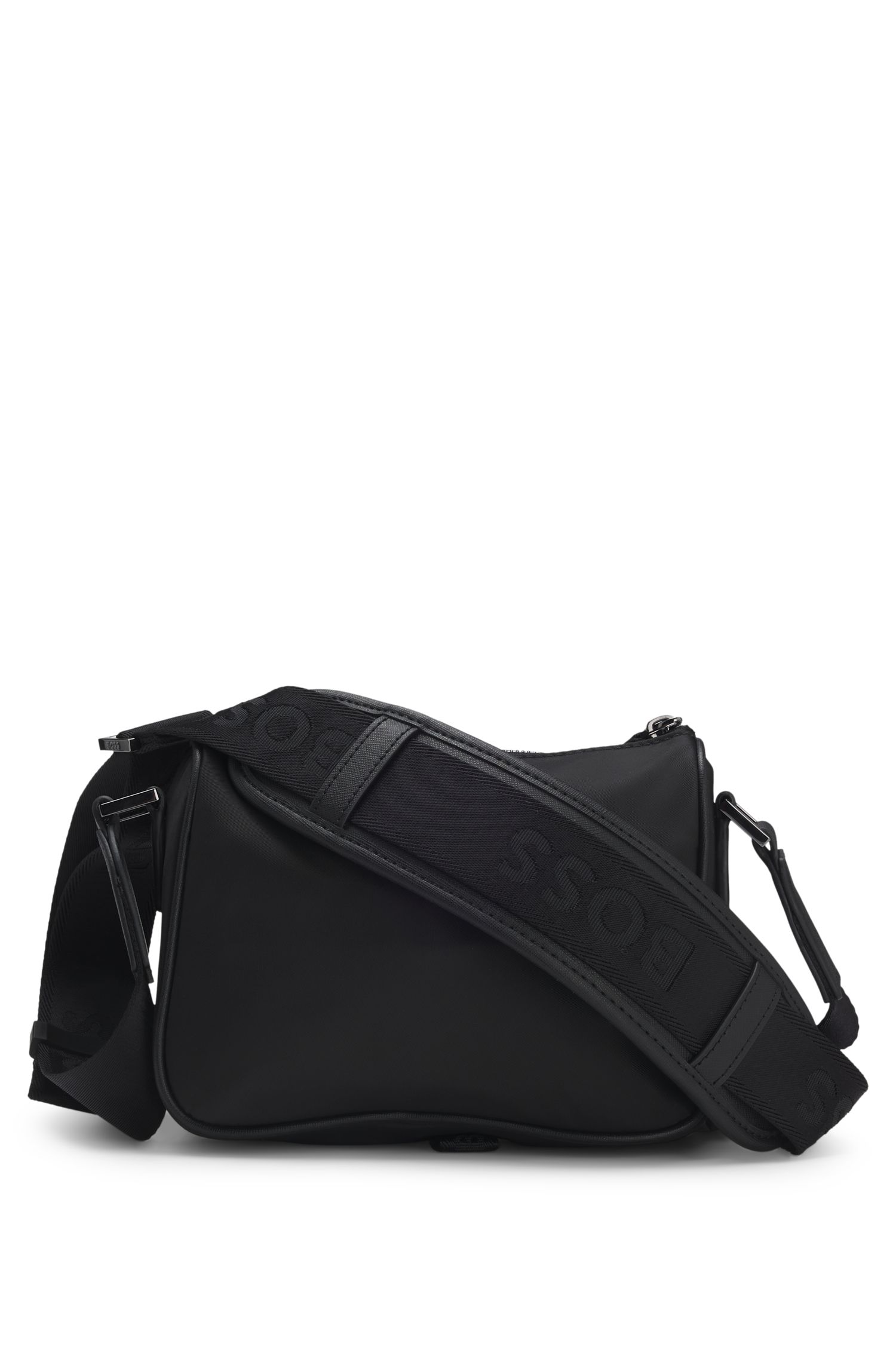 【BOSS博斯】双 B 交织字母饰边斜挎包