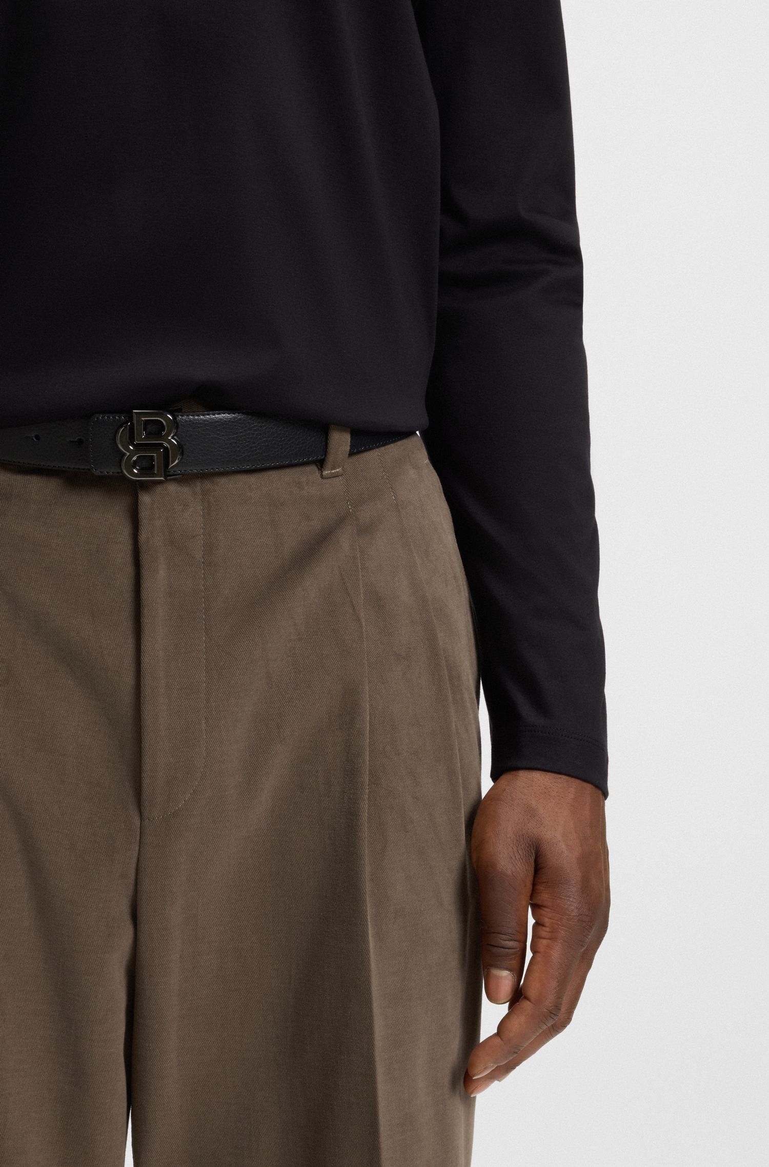 【BOSS博斯】皮革双面腰带