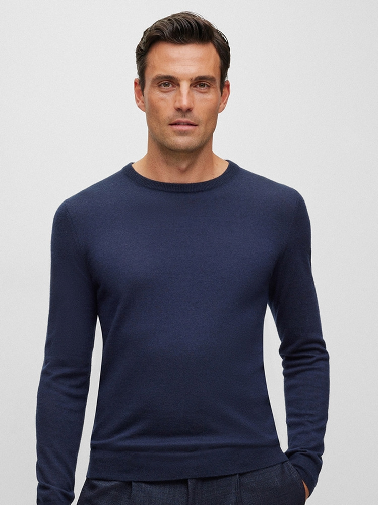 【BOSS博斯】常规版型负责任羊绒毛衣