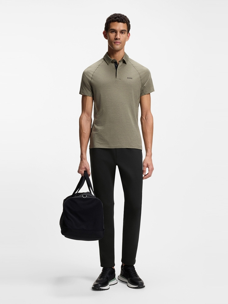 【BOSS博斯】反光细节常规版型运动裤