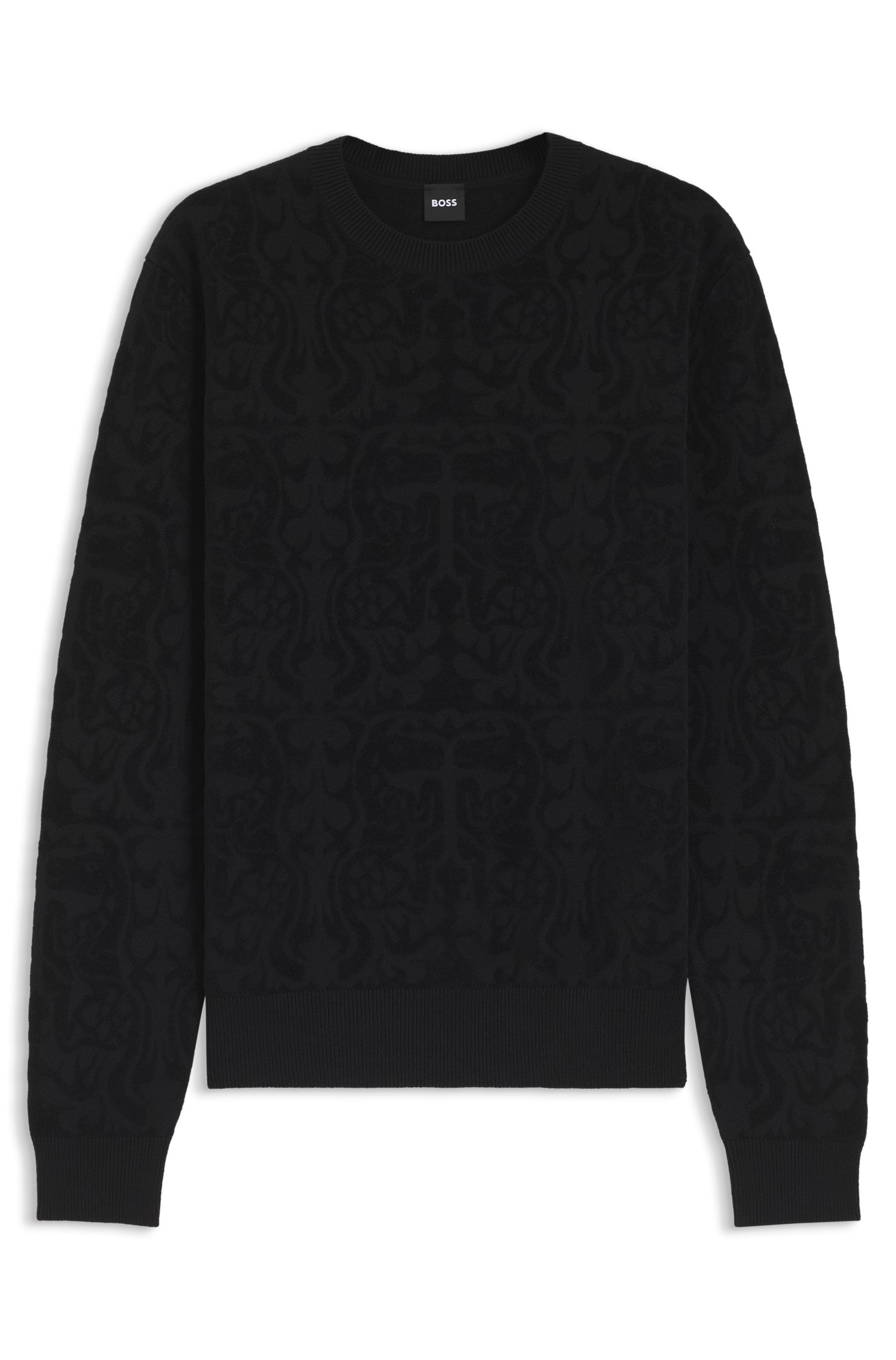 【马年新春系列】针织提花图案羊毛混纺毛衣