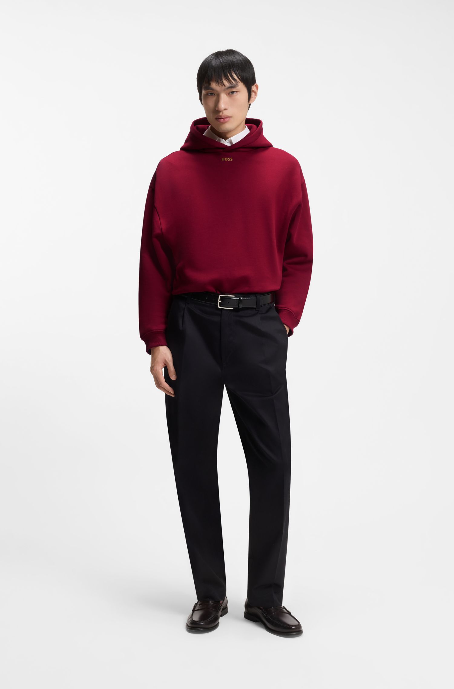 【马年新春系列】徽标艺术图案棉质连帽衫