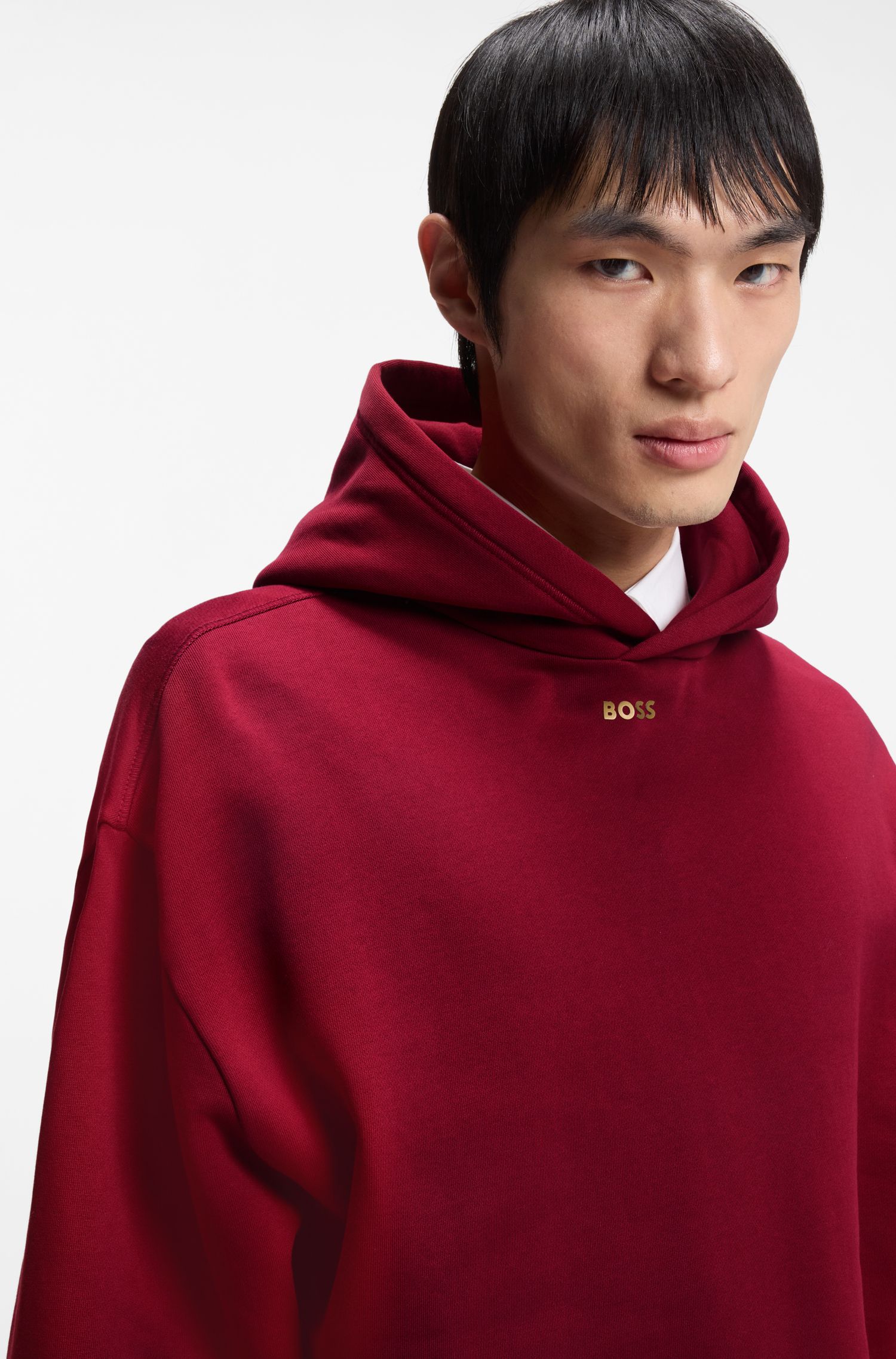 【马年新春系列】徽标艺术图案棉质连帽衫