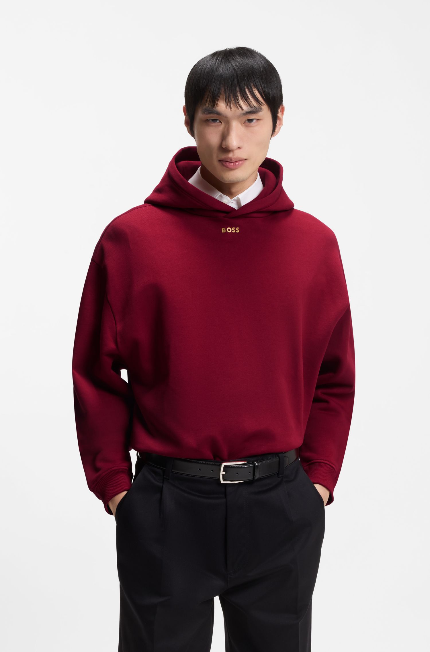 【马年新春系列】徽标艺术图案棉质连帽衫